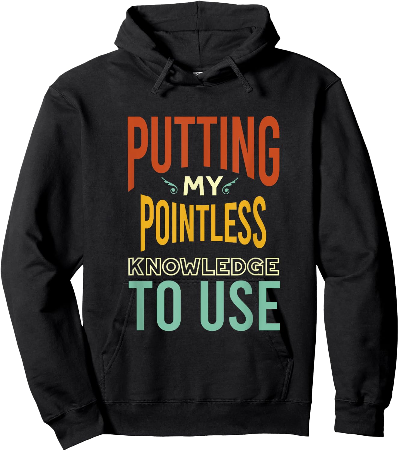 Funny Trivia Knowledge, Brain Quiz, Quiz Design Hoodie - Hoodie | Black