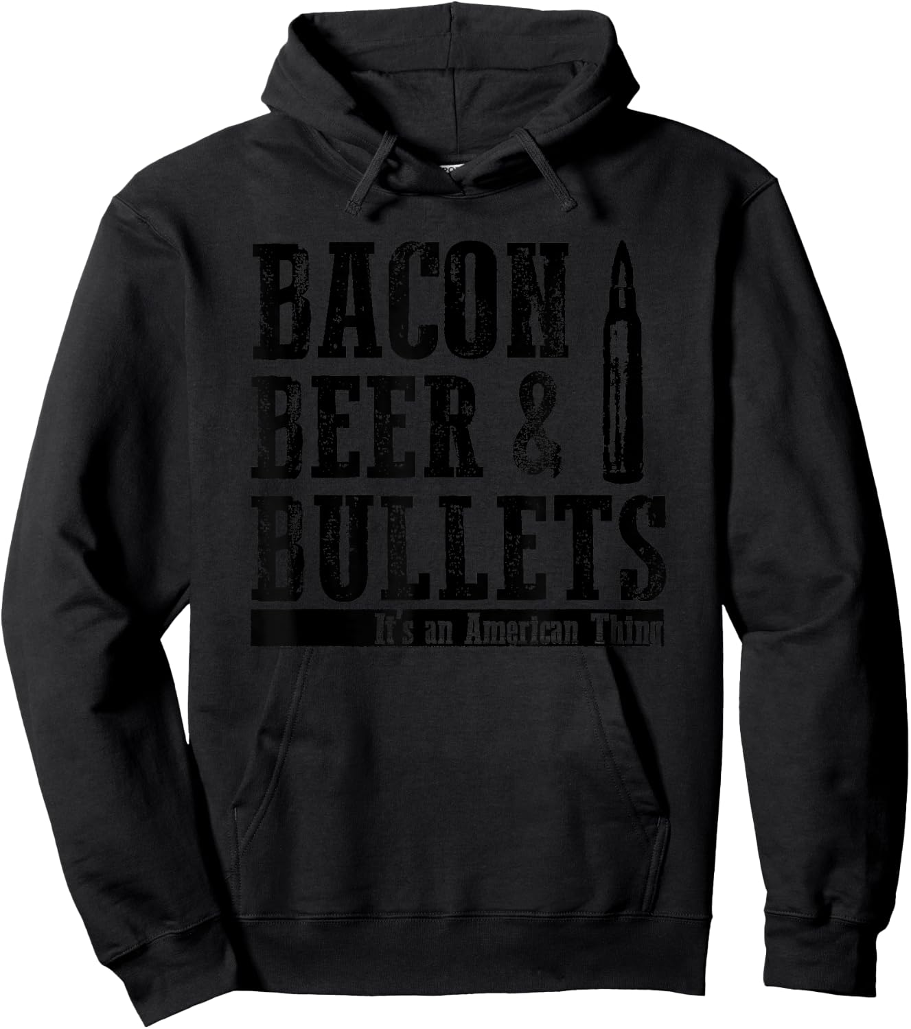 Bacon Beer and Bullets Hoodie - Hoodie | Black
