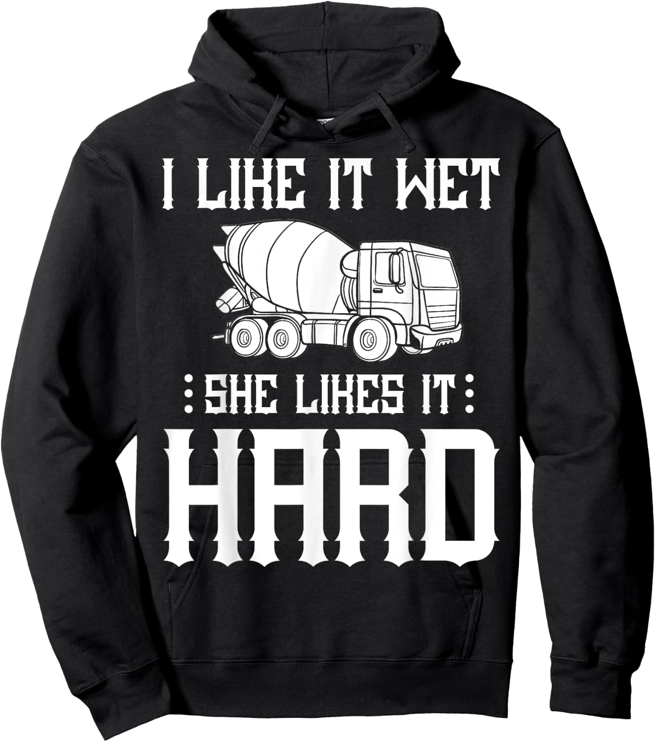 Concrete Finisher Worker Gift Cement Mixer Truck Driver Hoodie - Hoodie | Black