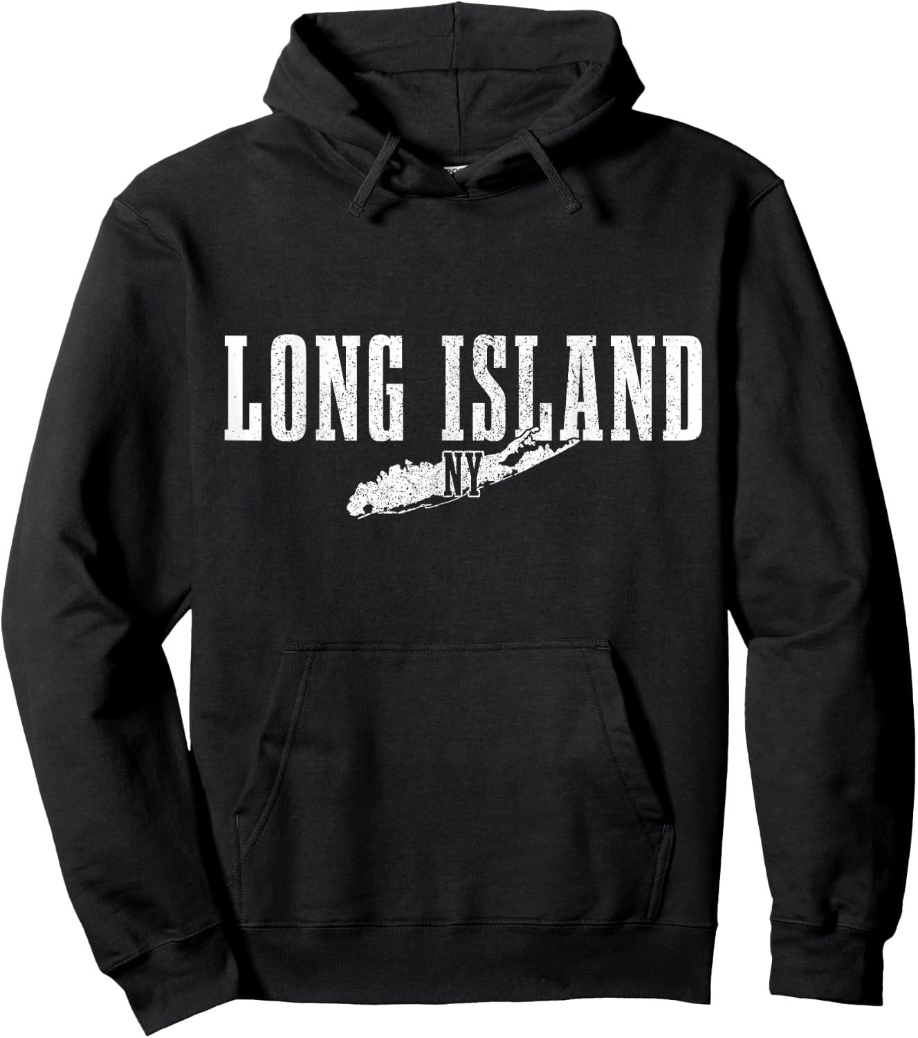 Long Island New York NY Vintage USA America Souvenir Hoodie - Hoodie | Black