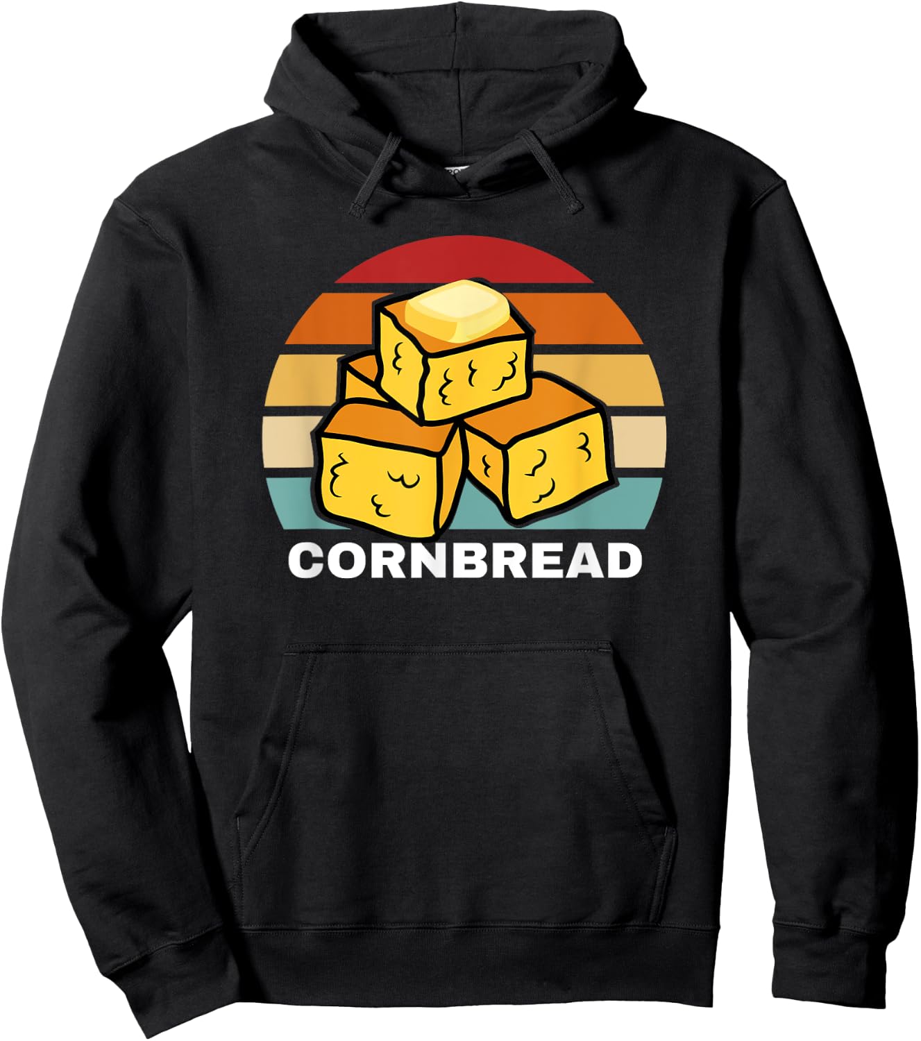 Cornbread Corn Bread Baking Thanksgiving Redneck South USA Hoodie - Hoodie | Black