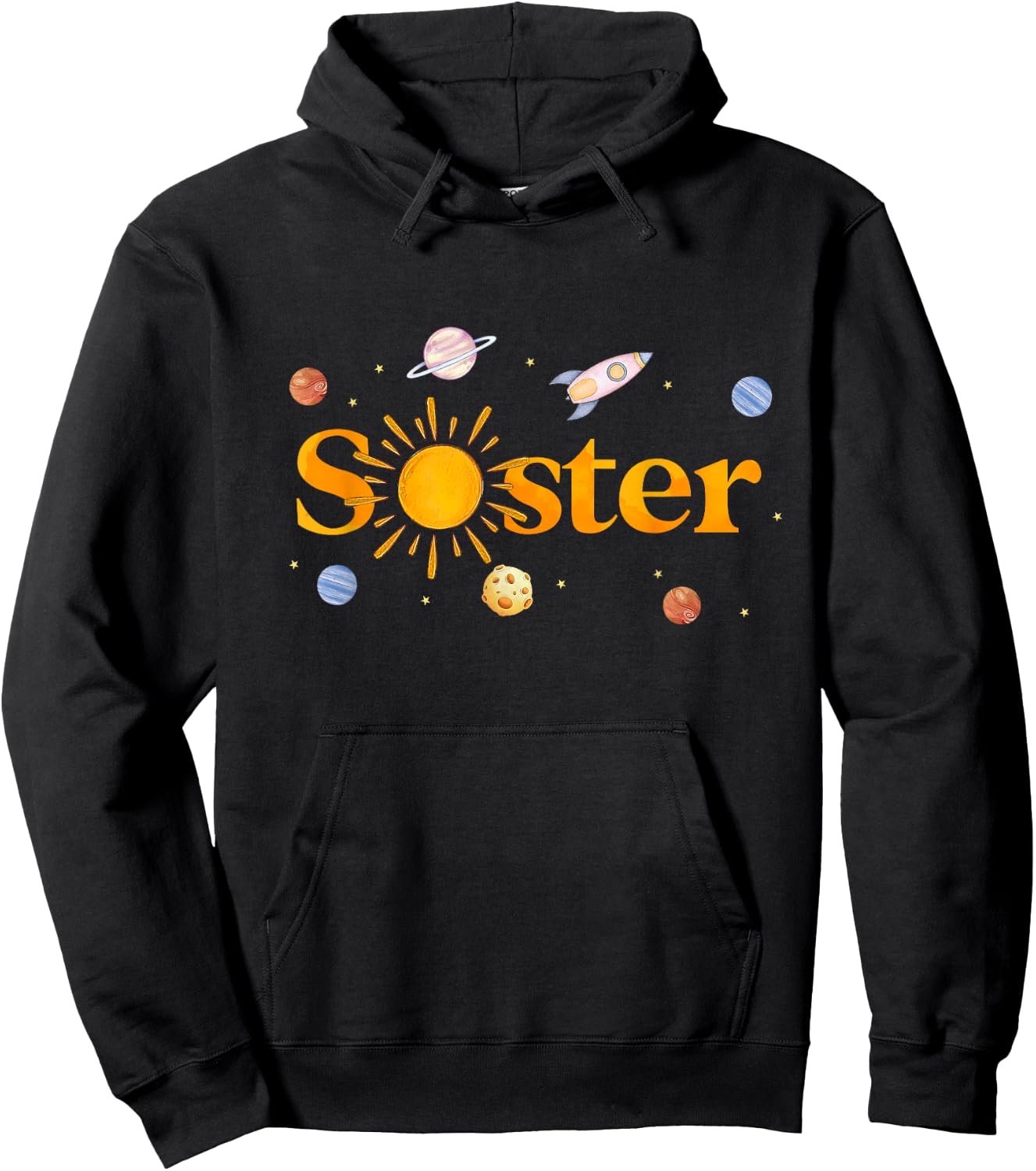 Sister of The Birthday First Trip Around The Sun Bday Boy Hoodie - Hoodie | Black