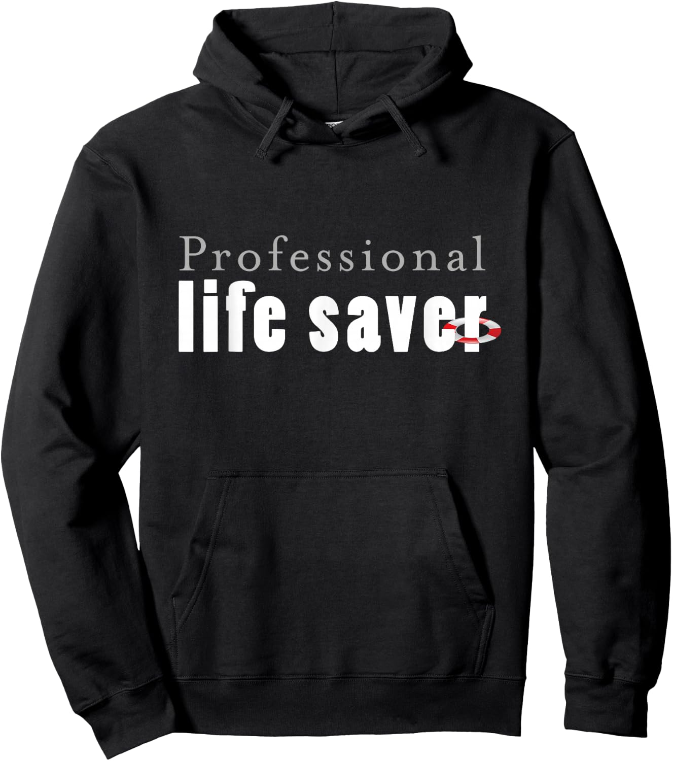 Professional Life Saver Aquatic Water Safety Staff Hoodie - Hoodie | Black