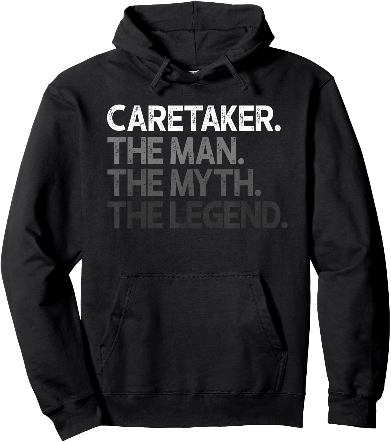 Caretaker Gift Man Myth The Legend Hoodie - Hoodie | Black