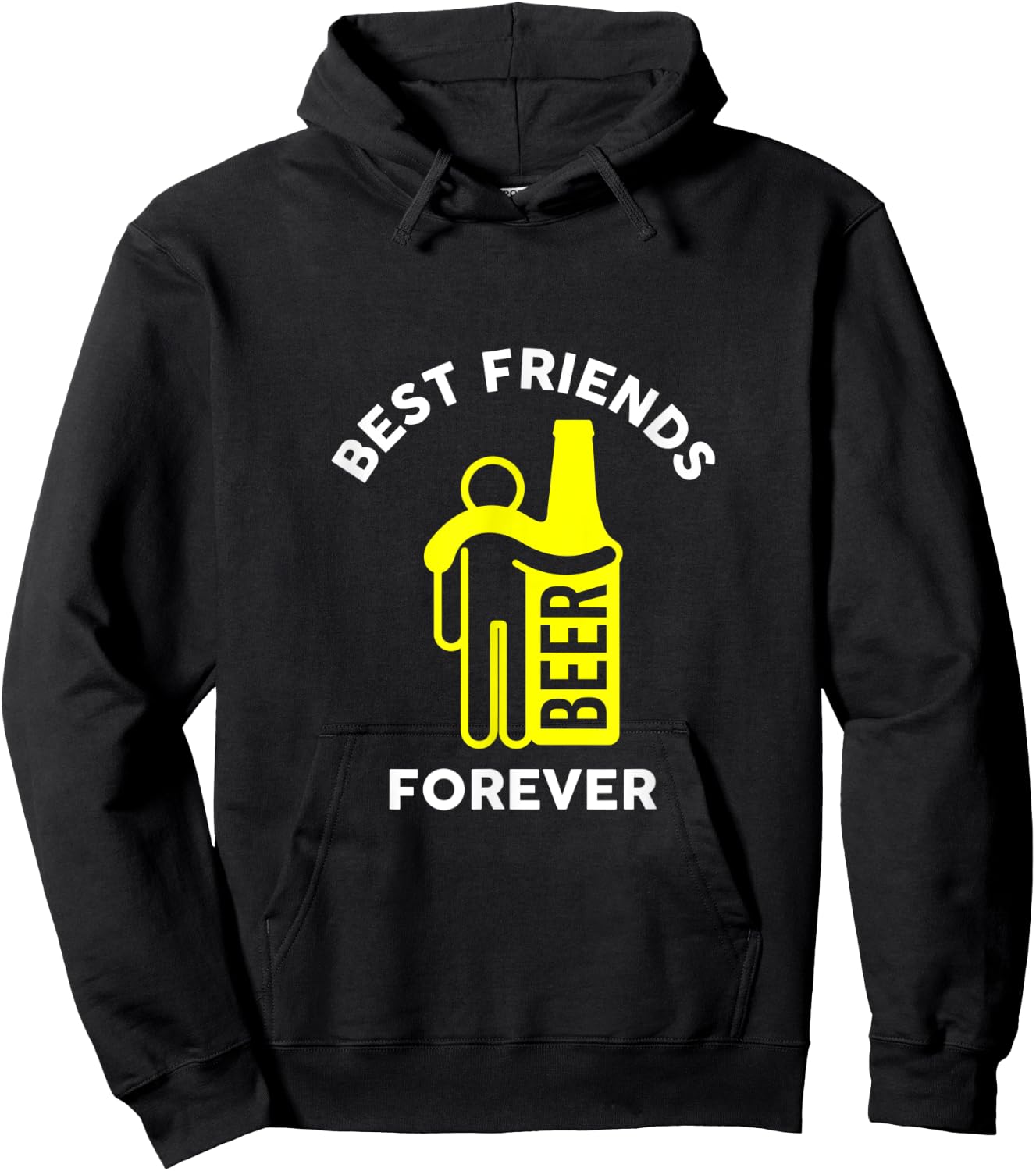 Awesome Beer Lover Best Friends Forever Hoodie - Hoodie | Black