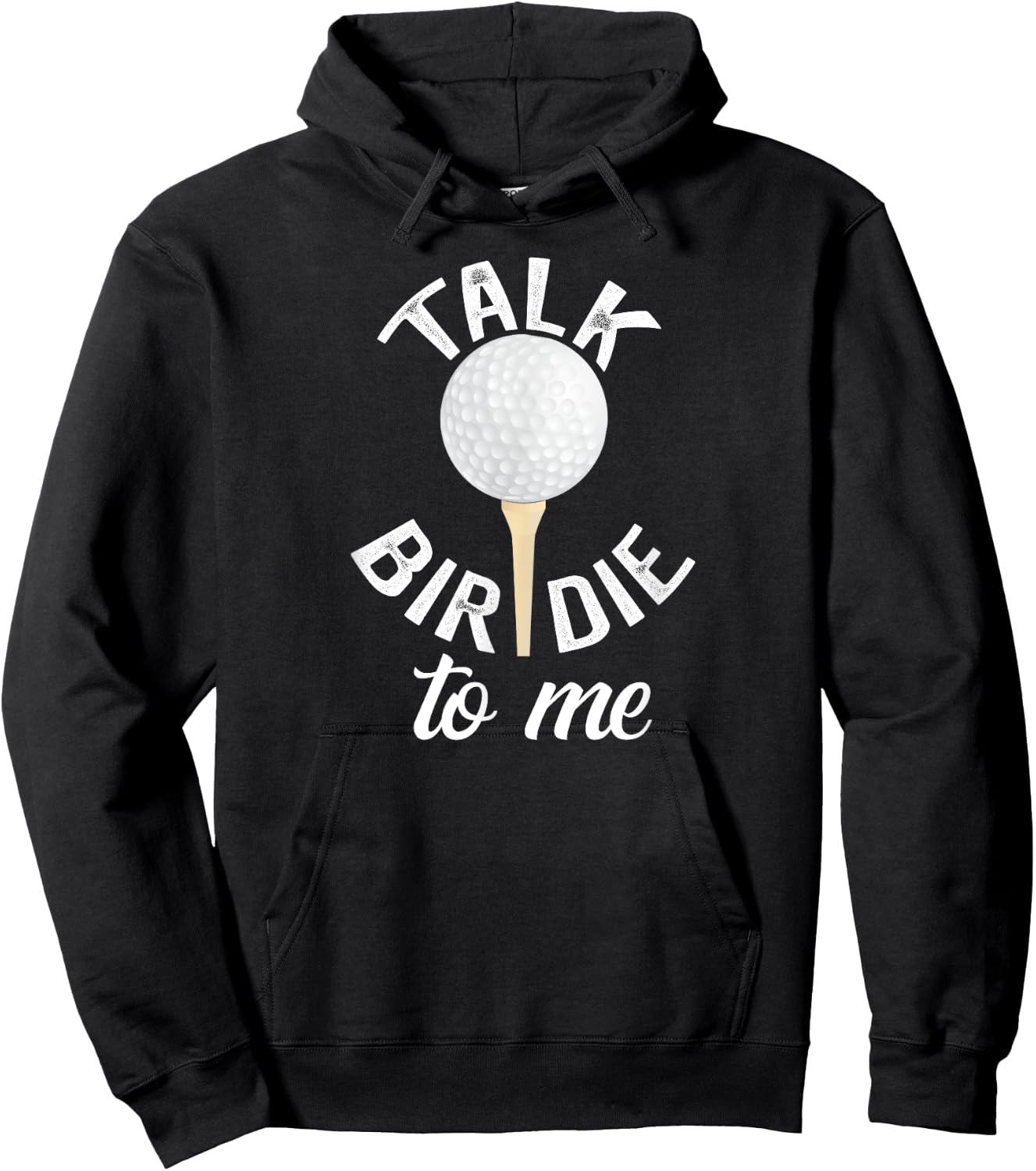 Talk Birdie To Me Funny Golf Pun Hoodie - Hoodie | Black