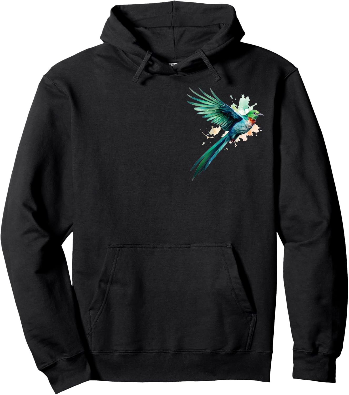 Quetzal Bird Comic Art Graphic Women Children Hoodie - Hoodie | Black