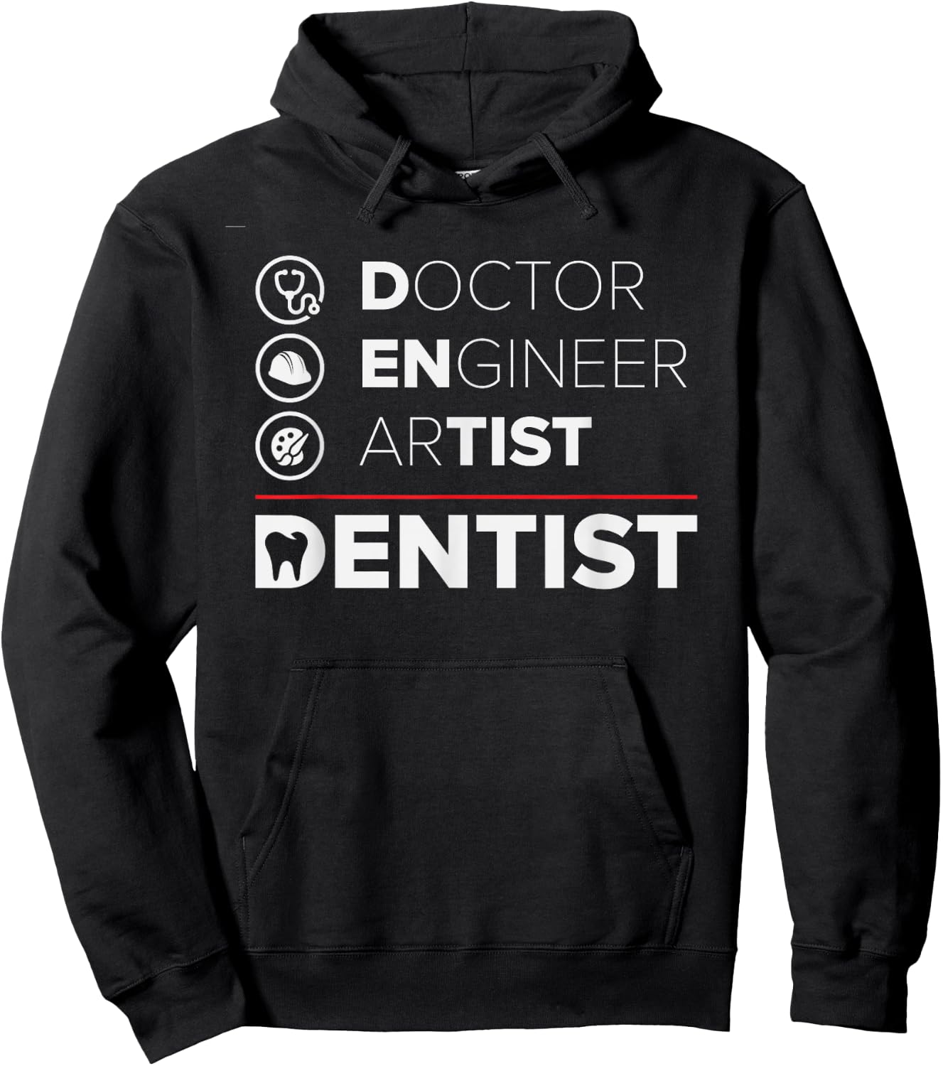 Funny Dentist Gifts Dentistry Dental Dentists Hoodie - Hoodie | Black