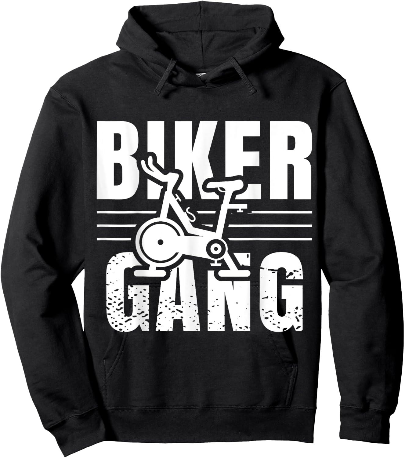Funny Biker Gang Spin Saying Gym Workout Spinning Class Gift Hoodie - Hoodie | Black