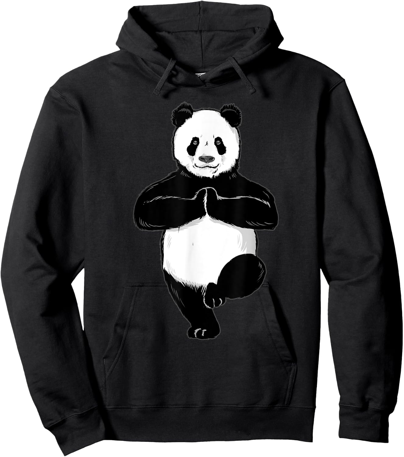 The Mountain Funny Spiritual Yoga Panda Kids Adults Hoodie - Hoodie | Black
