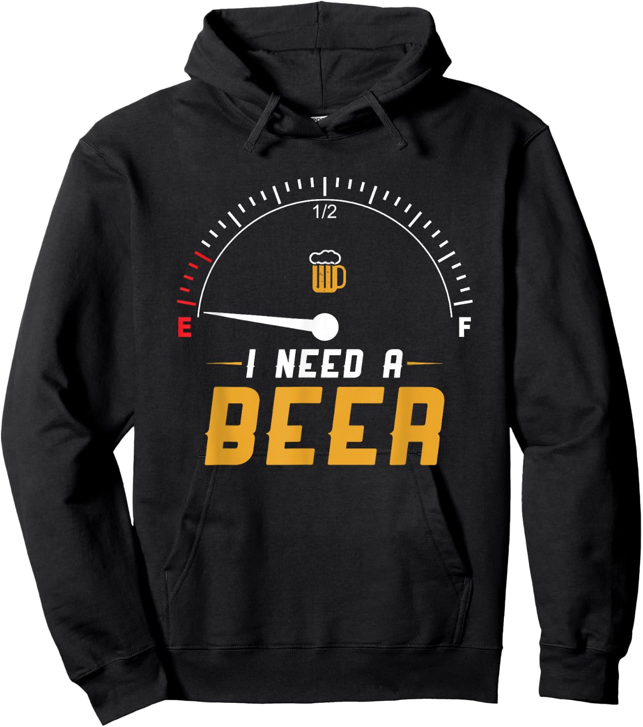 I Need A Beer Beermeter Funny Drinking Brewing Hoodie - Hoodie | Black