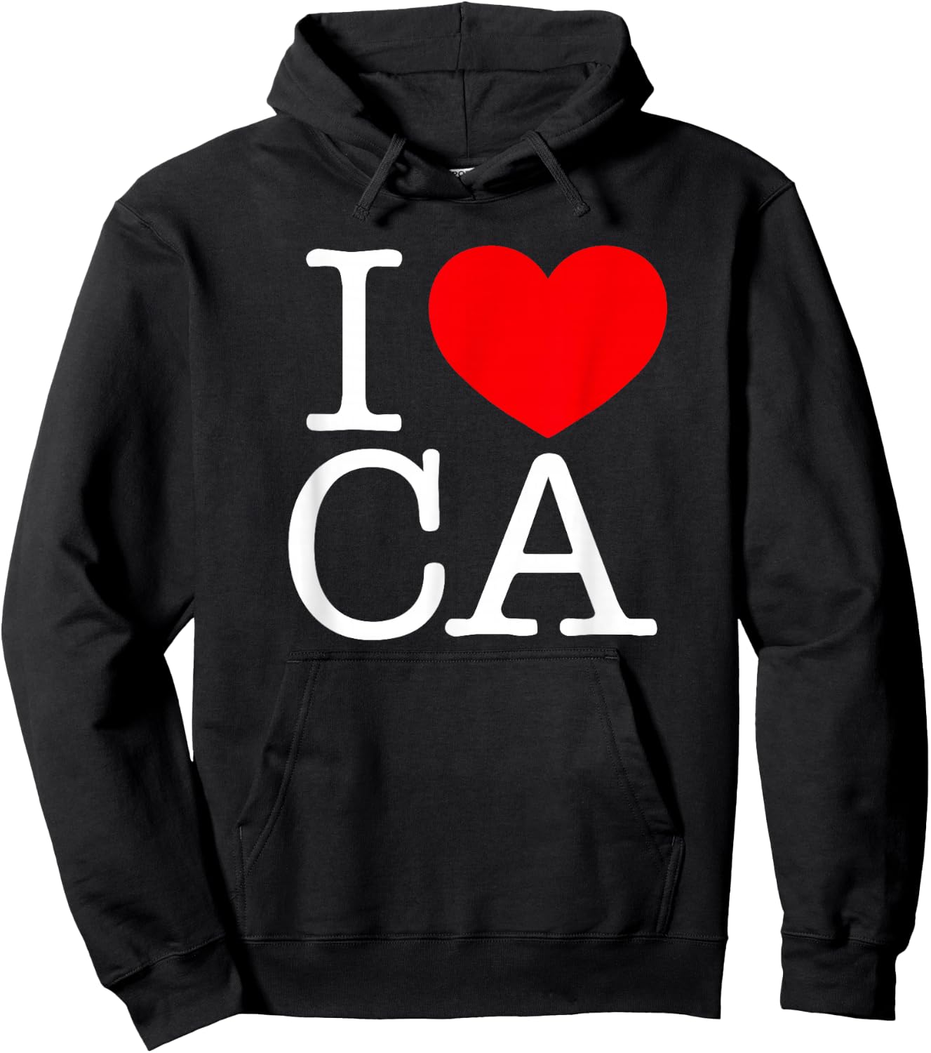 I Love (Heart) CA Hoodie - Hoodie | Black