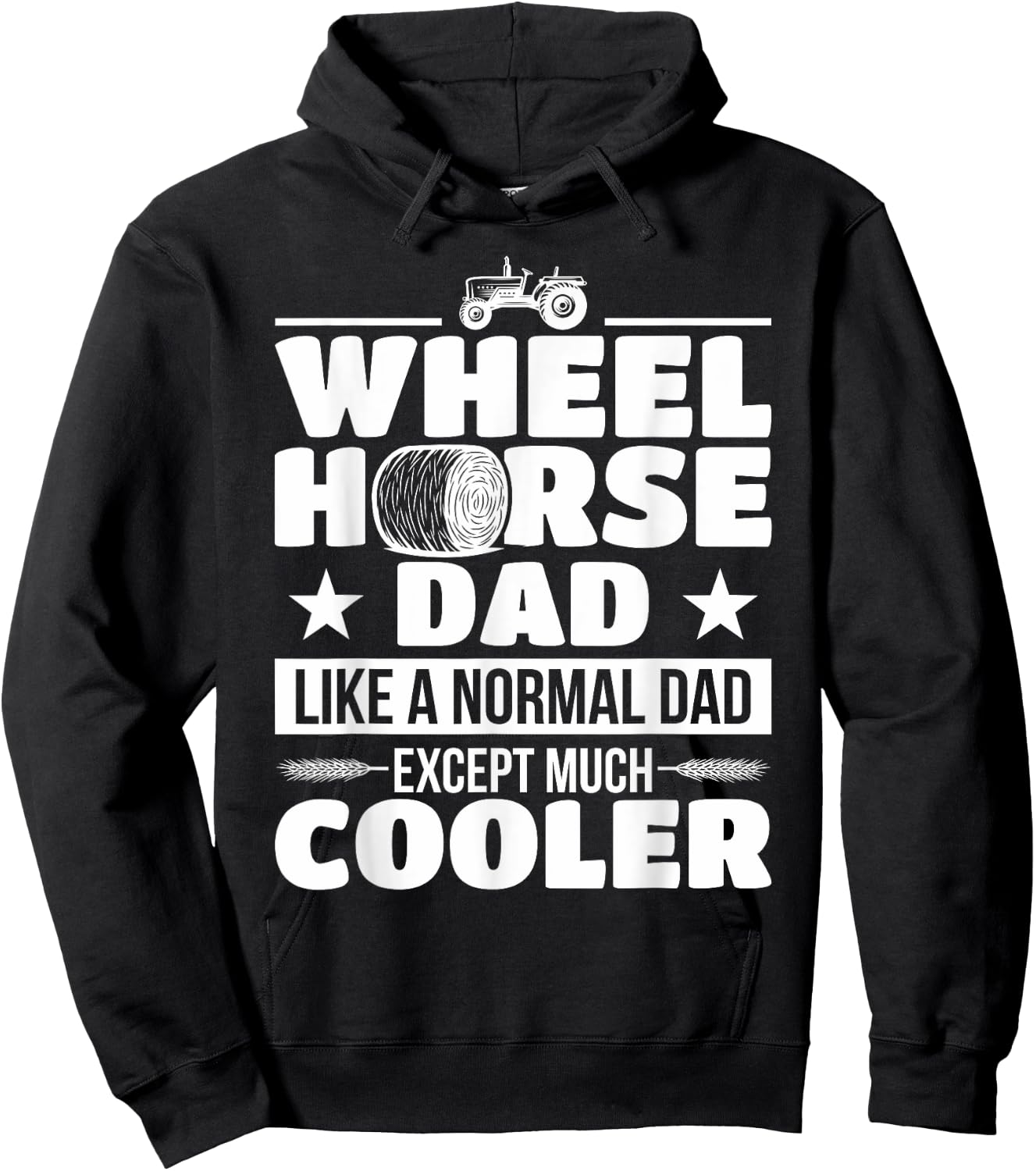 Farmer Wheel Horse Farming Tractor Gift Hoodie - Hoodie | Black