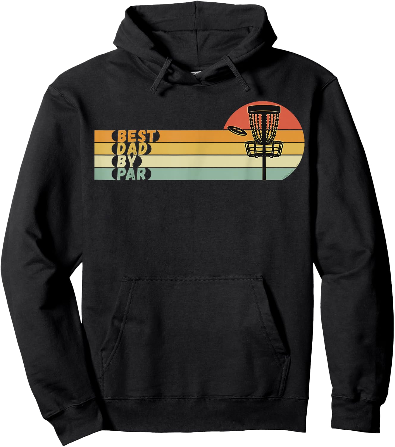 Disc Golf - Best Dad By Par - Father's Day Disc Golf Hoodie - Hoodie | Black