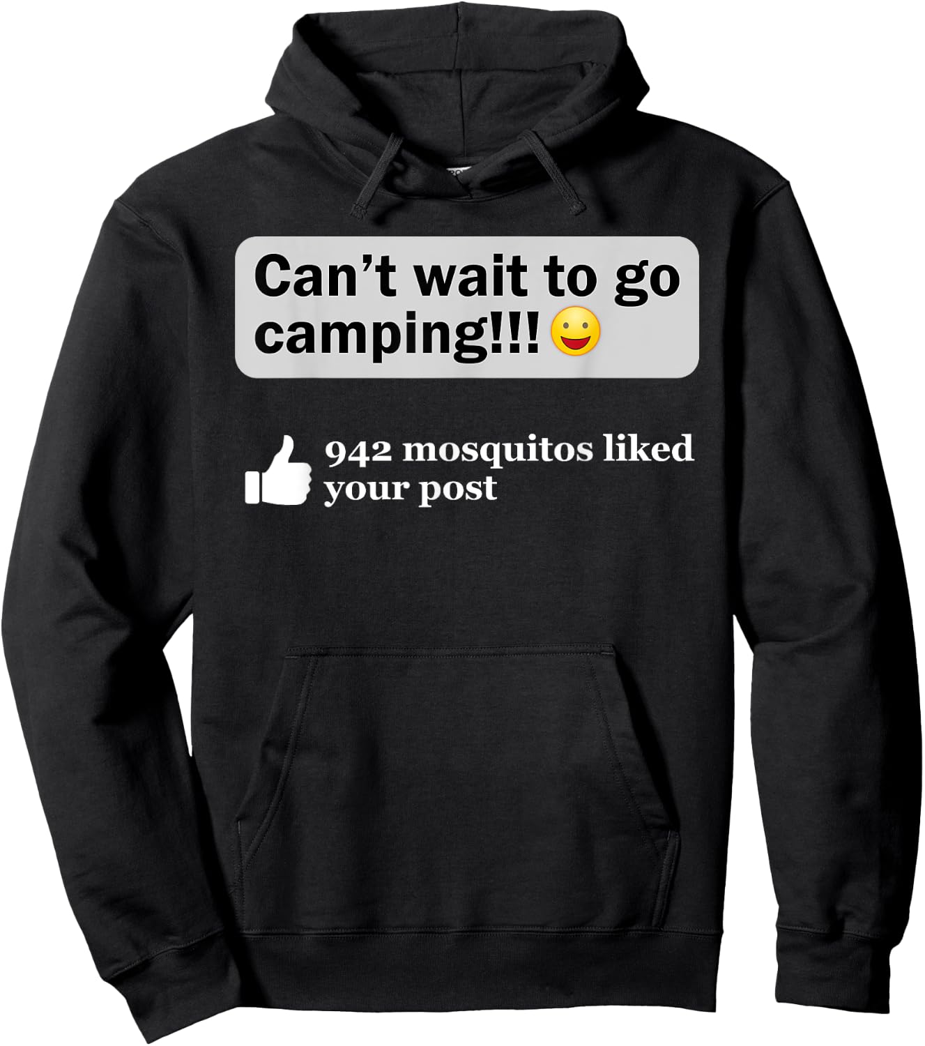 Funny Camping Saying Humor Outdoorsy Joke Camp Gear Gift Hoodie - Hoodie | Black