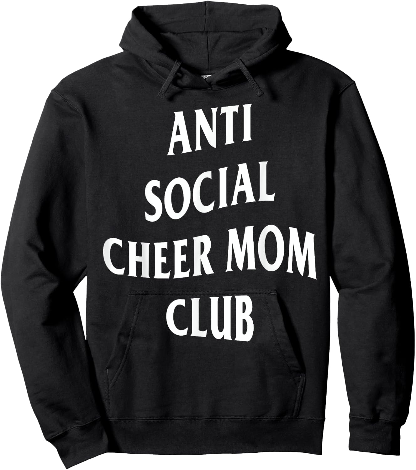 Anti Social Cheer Mom Club Moms Funny Women Hoodie - Hoodie | Black