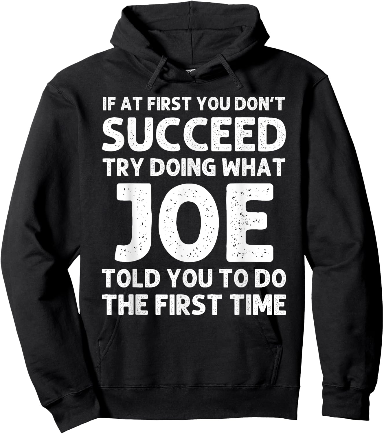 JOE Gift Name Personalized Birthday Funny Christmas Joke Hoodie - Hoodie | Black