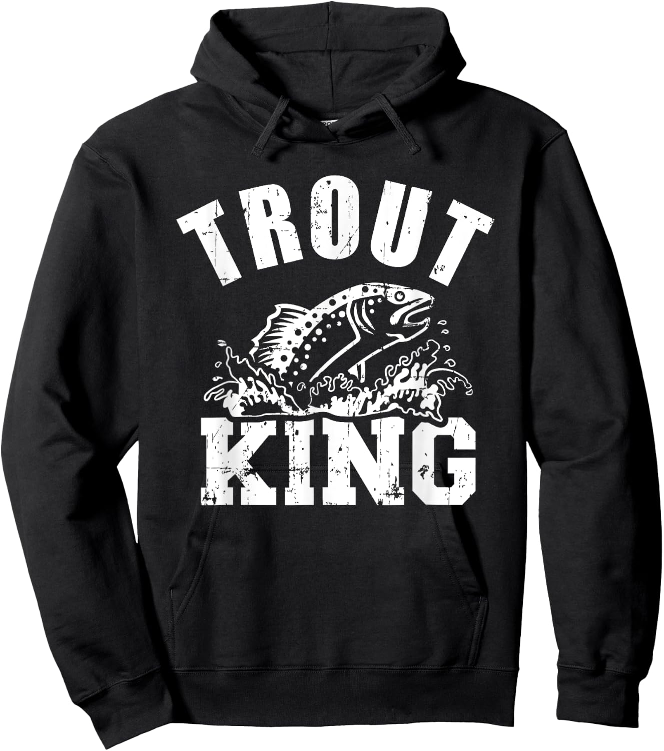 Trout king Hoodie - Hoodie | Black
