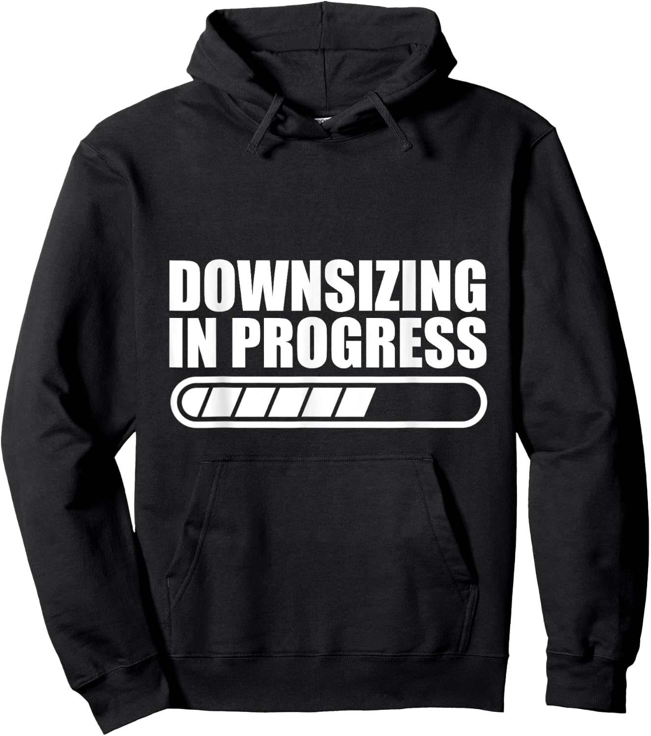 Downsizing In Progress Hoodie - Hoodie | Black