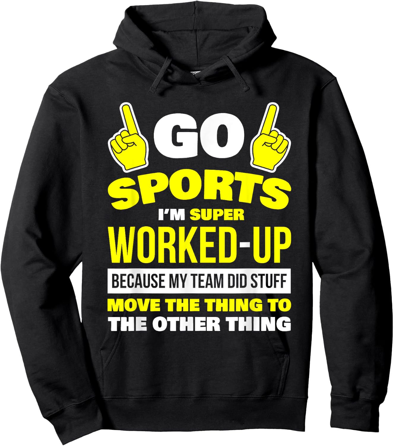 Sportsball Shirt Yay Sports T Shirt Hooray Sports Hoodie - Hoodie | Black