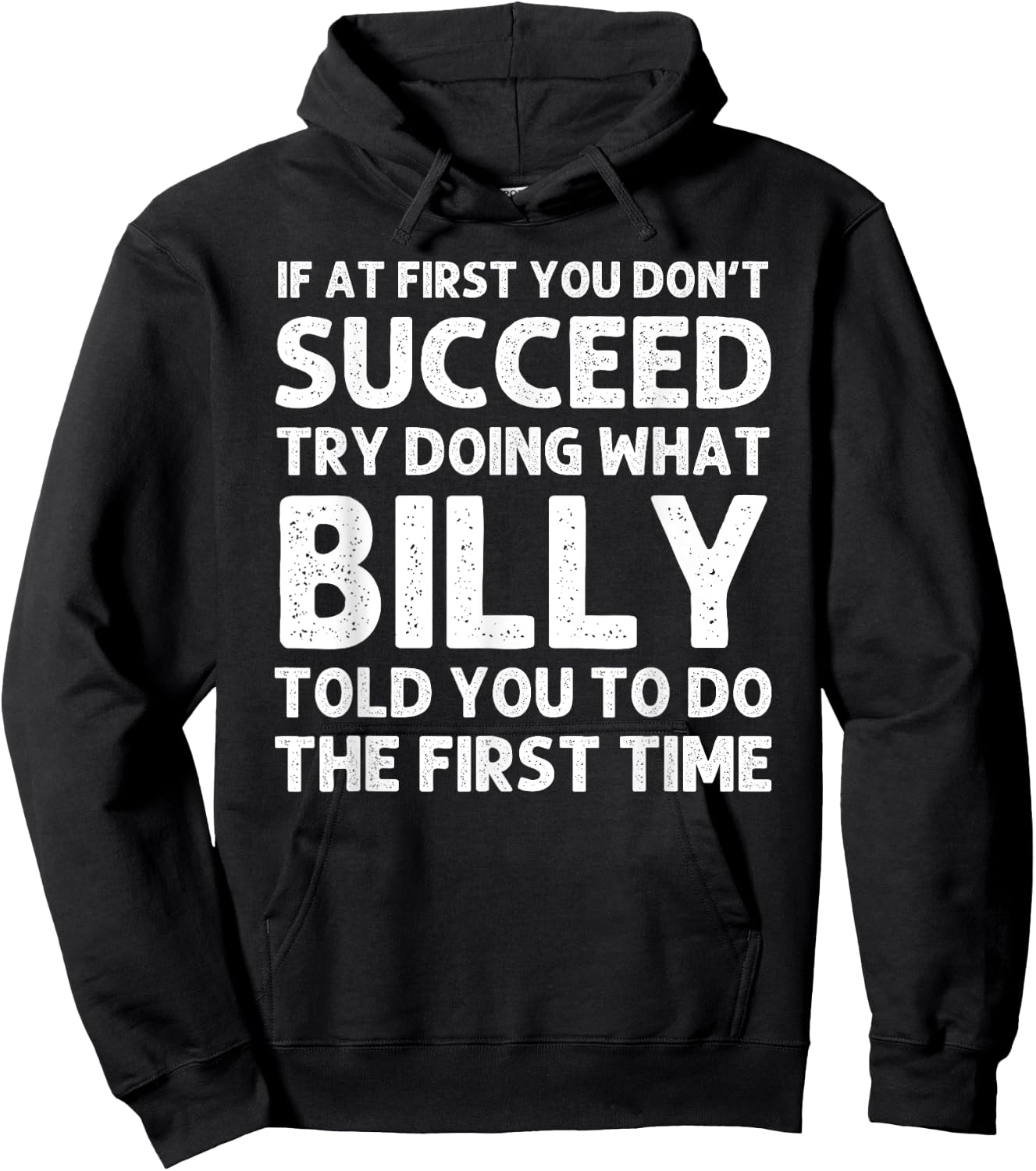 BILLY Gift Name Personalized Birthday Funny Christmas Joke Hoodie - Hoodie | Black