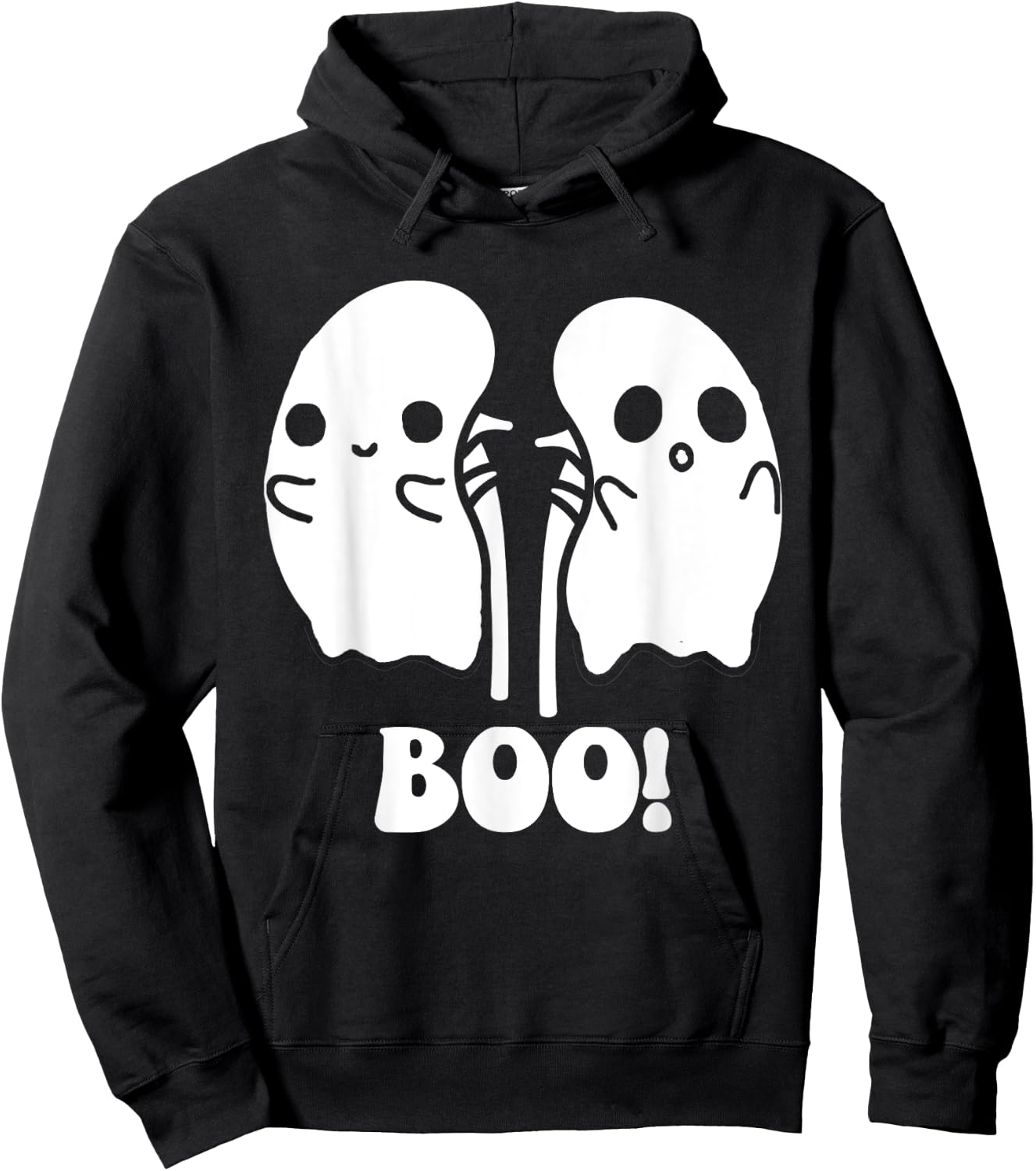 Funny Boo Ghost Kidney Dialysis Nurse Halloween Costume Hoodie - Hoodie | Black