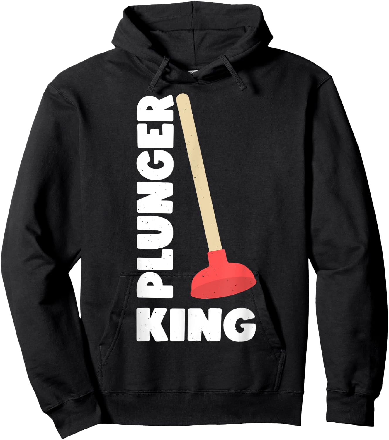 Plunger King Funny Plumber Hoodie - Hoodie | Black