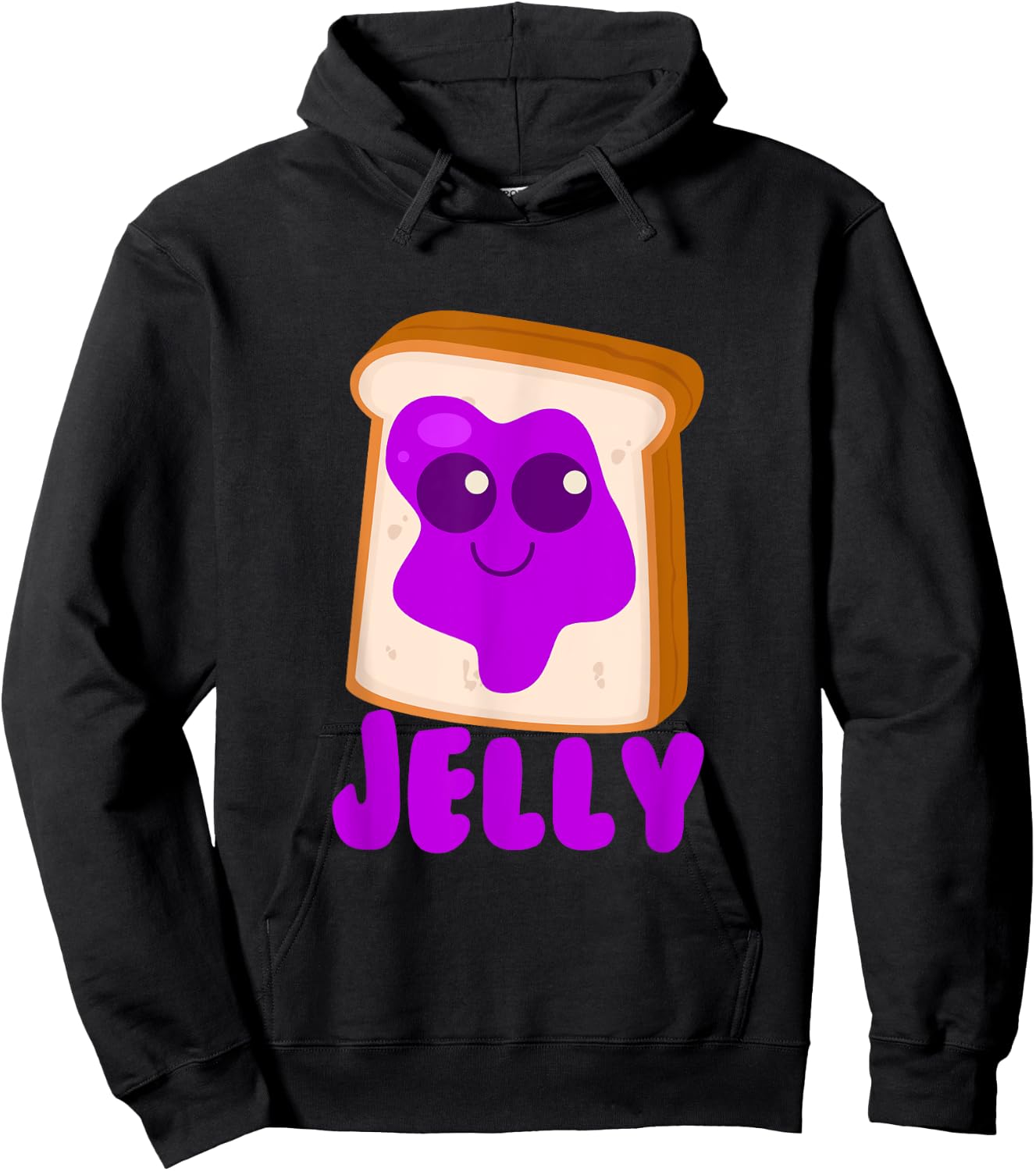 Jelly Matching Halloween Costume Set DIY Peanut Butter Hoodie - Hoodie | Black