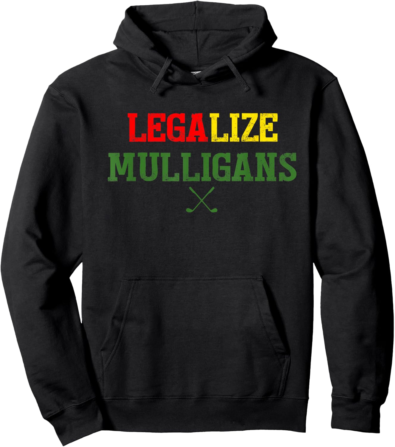 Legalize Mulligans Golf Hoodie - Hoodie | Black