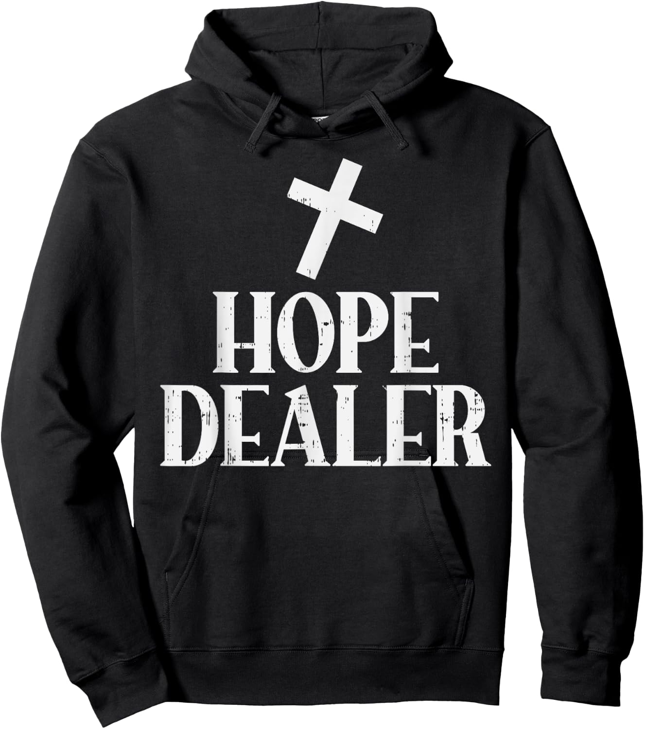 Hope Dealer Cross God Jesus Faith Religious Christian Gift Hoodie - Hoodie | Black