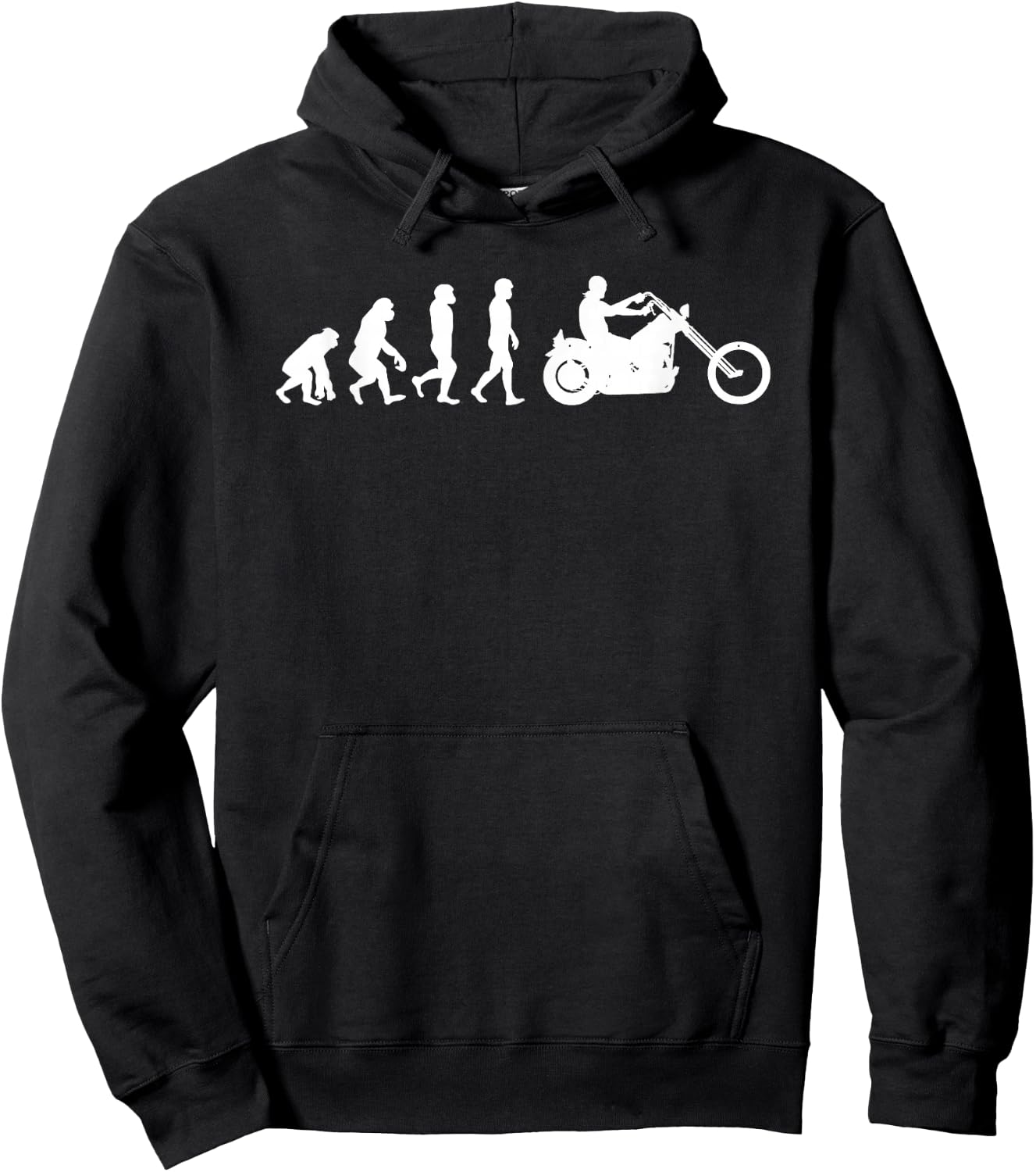 Evolution Motorcycle I Bike Chopper Motorcycle Hoodie - Hoodie | Black