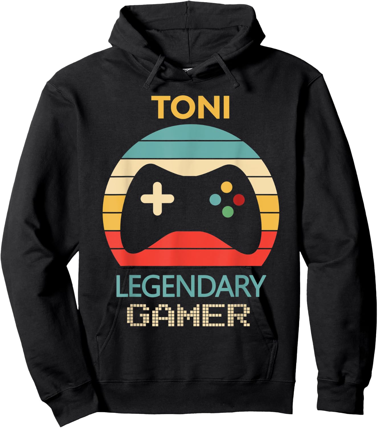Toni Name Gift - Gamer Girl Personalized Legendary Gamer Hoodie - Hoodie | Black