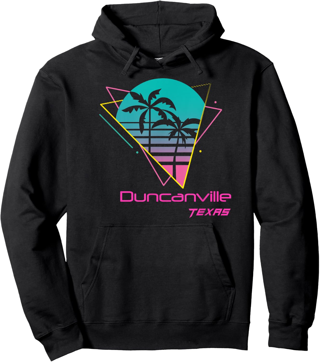 Retro Duncanville Texas Hoodie - Hoodie | Black