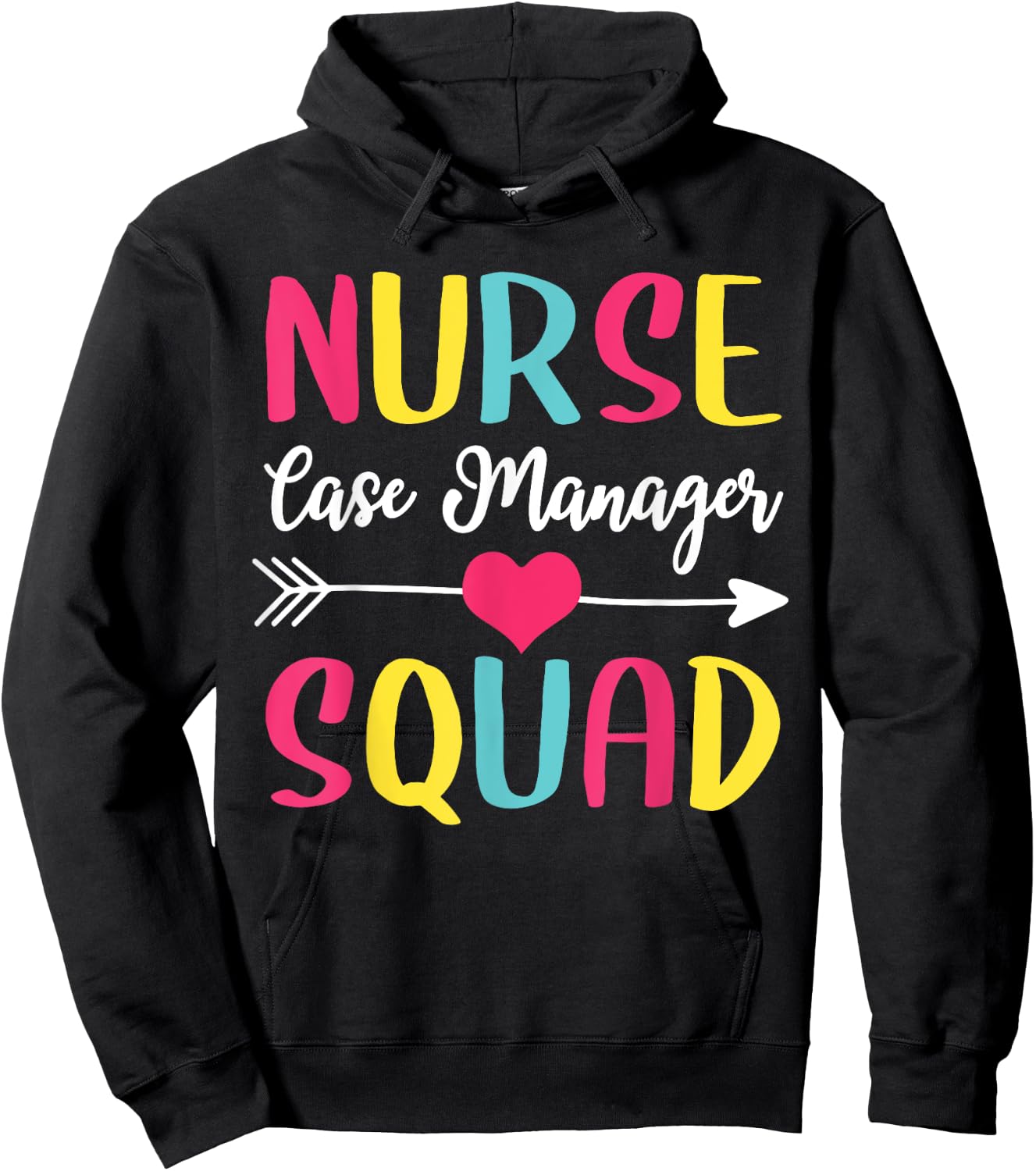 Nurse Case Manager Squad Cute Funny Nurses Hoodie - Hoodie | Black