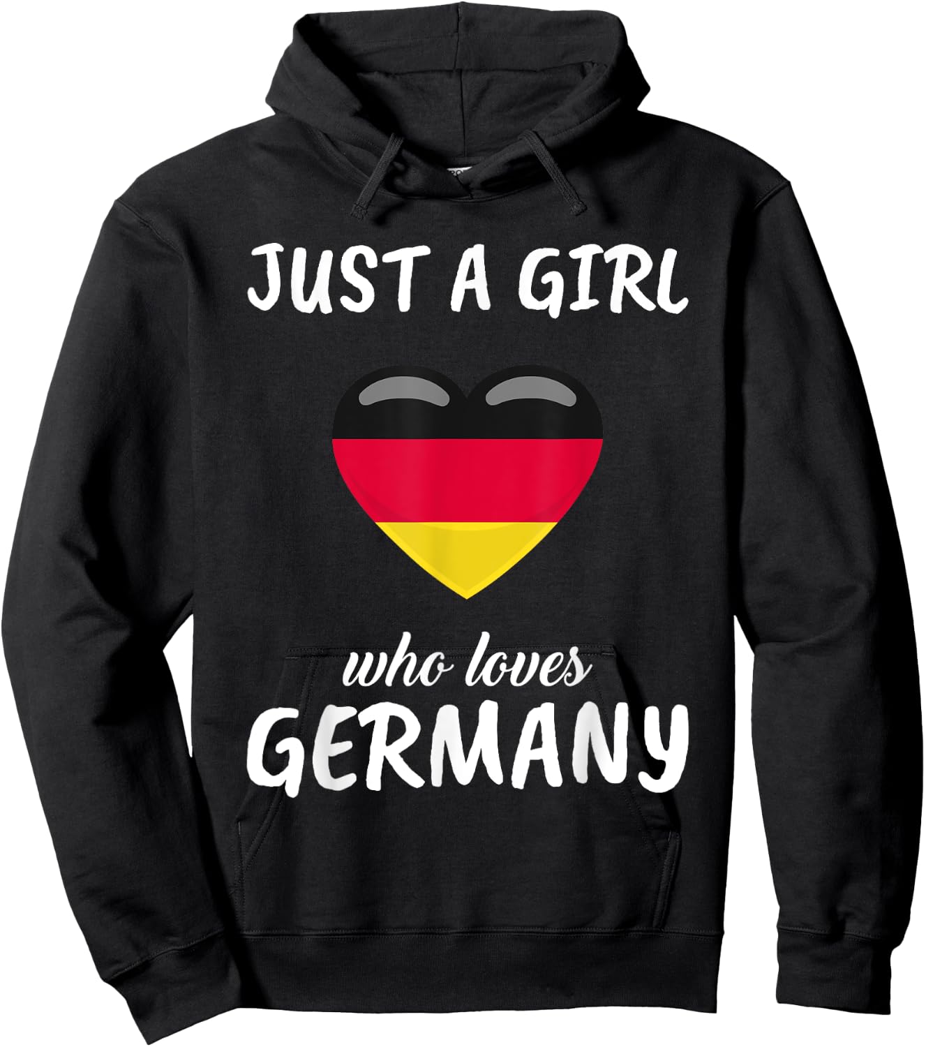 Just A Girl Who Loves Germany German Gift Travel Germany Hoodie - Hoodie | Black