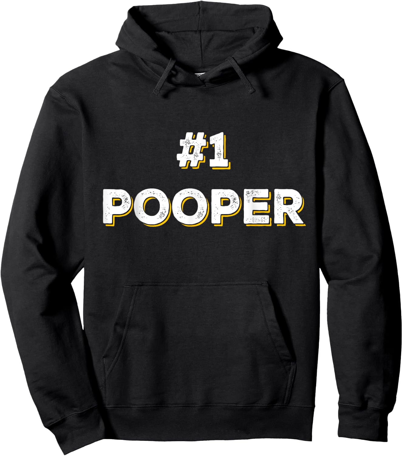 Funny #1 Pooper Number 1 Gag Gift Hoodie - Hoodie | Black