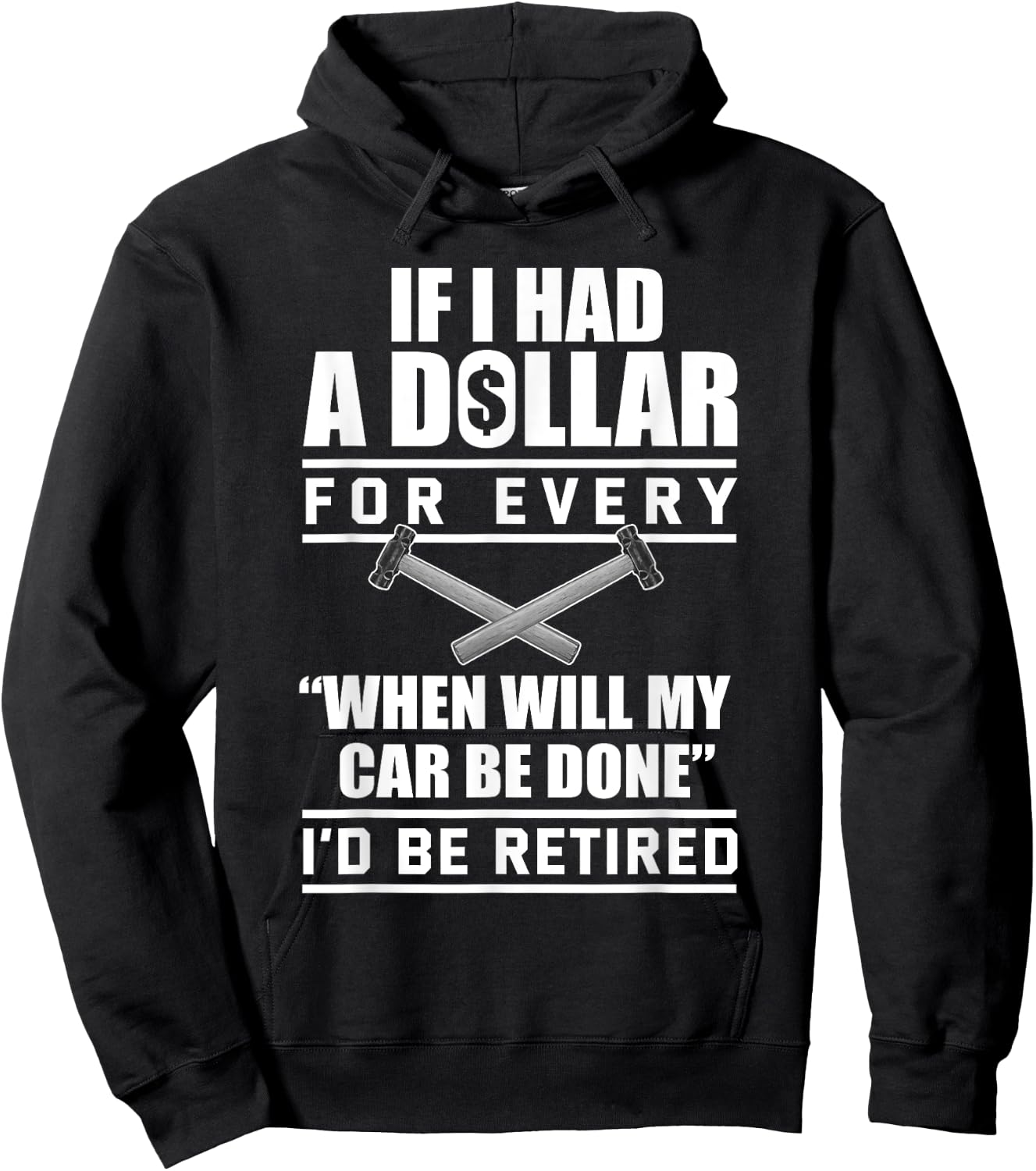 Funny Auto Body Technician , Small, Black Hoodie - Hoodie | Black