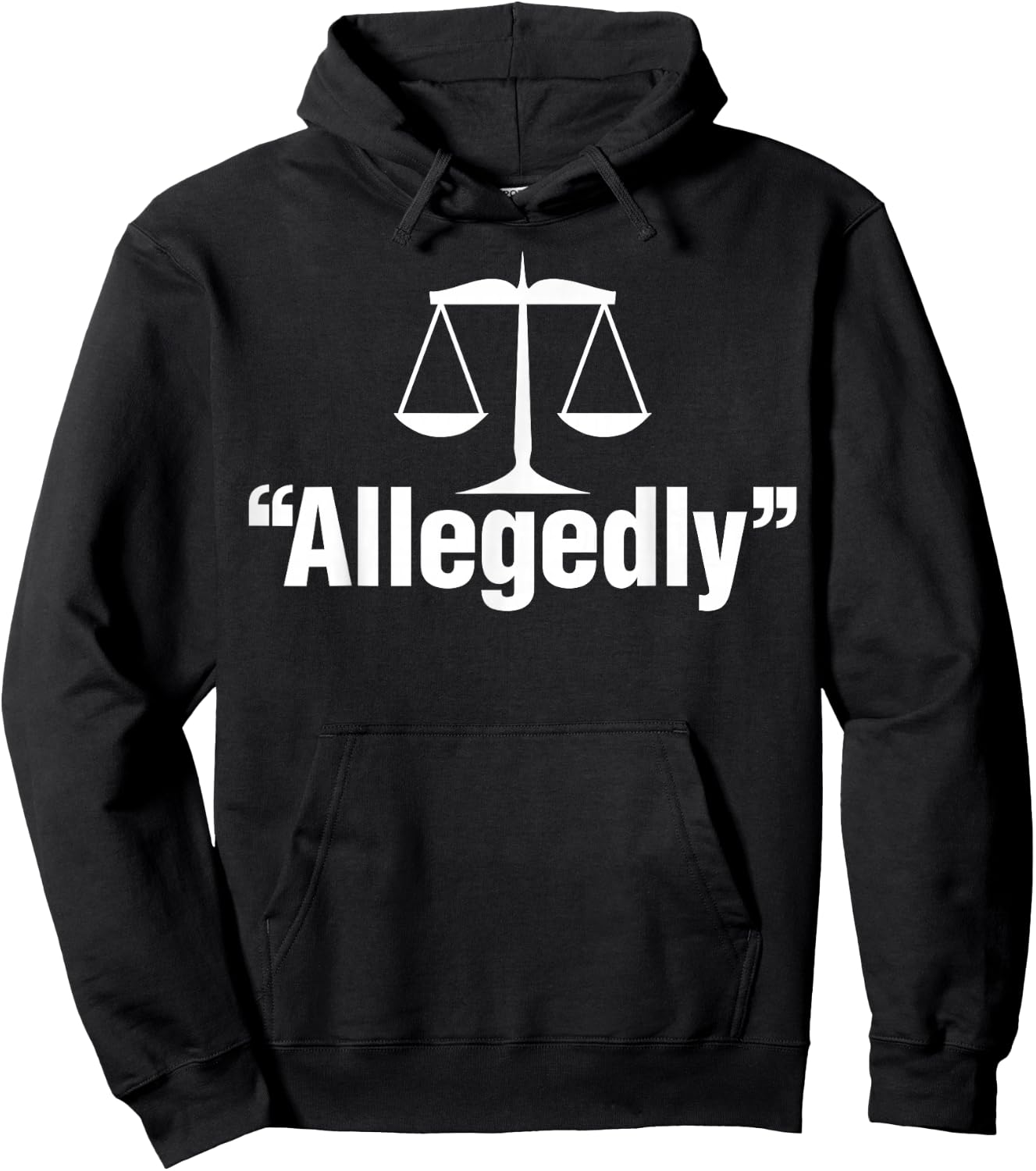 Allegeably Scale Of Justice Shirts Women Lawyer Gifts Hoodie - Hoodie | Black
