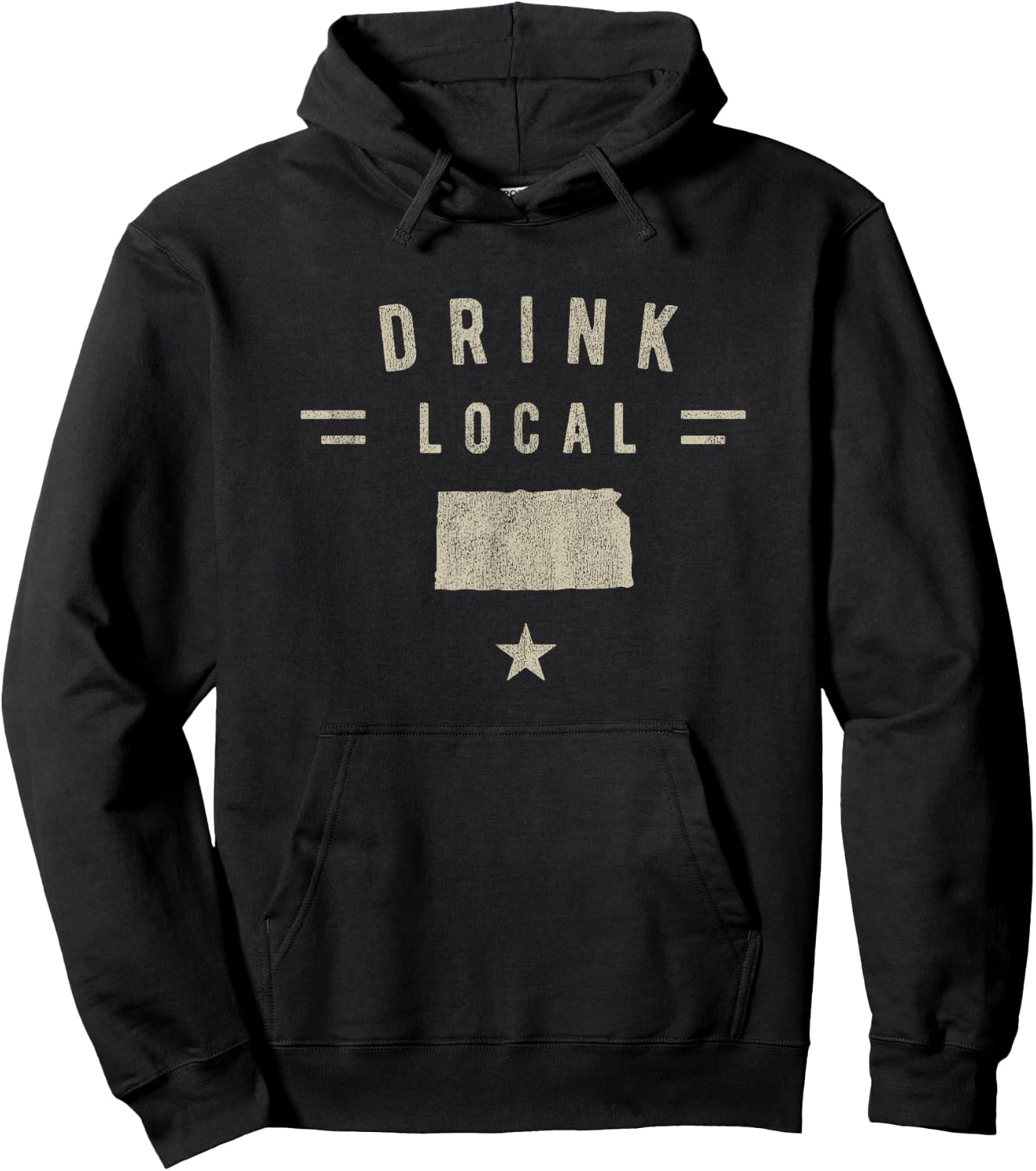 Drink Local Kansas Craft Beer Lover's Hoodie - Hoodie | Black
