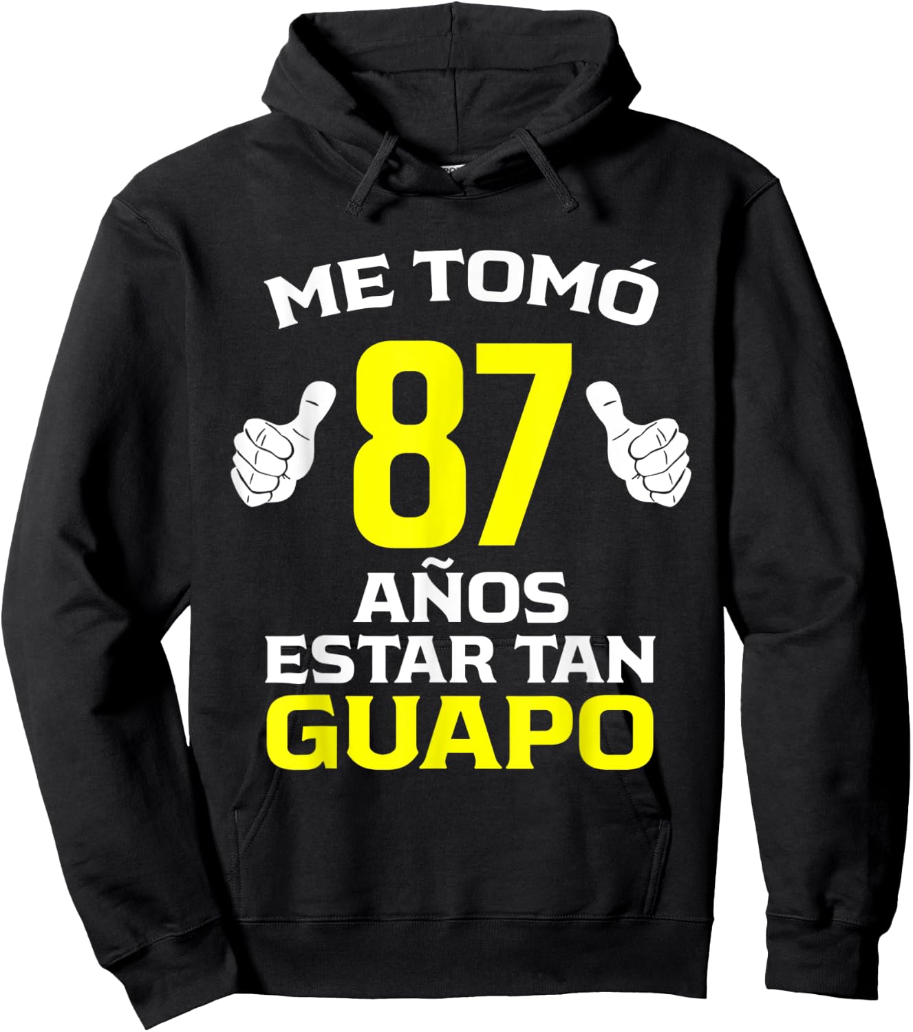 87 Años Regalo de Cumpleaños 87 para él Hoodie - Hoodie | Black
