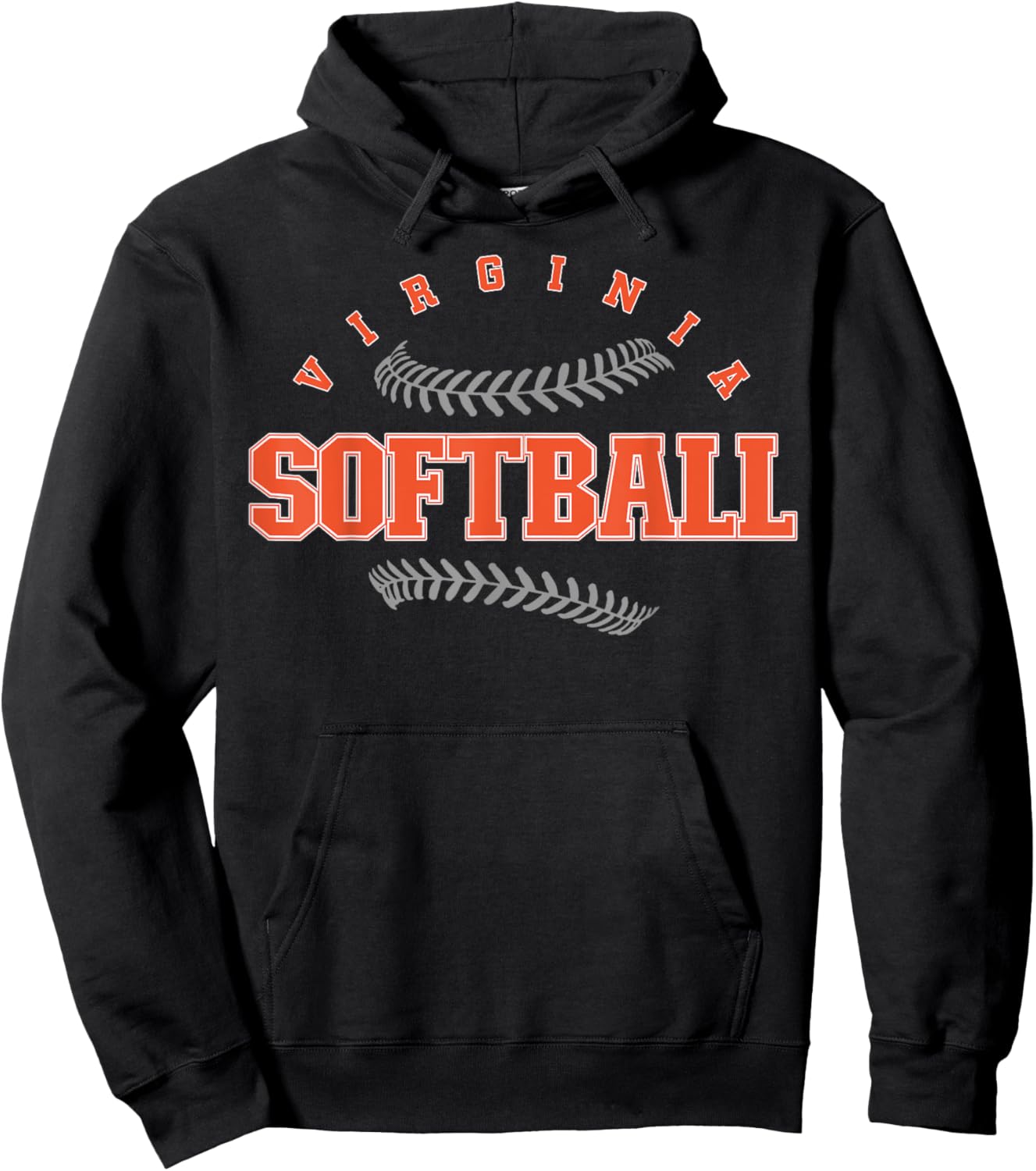 Virginia Softball Vintage Retro Design Hoodie - Hoodie | Black