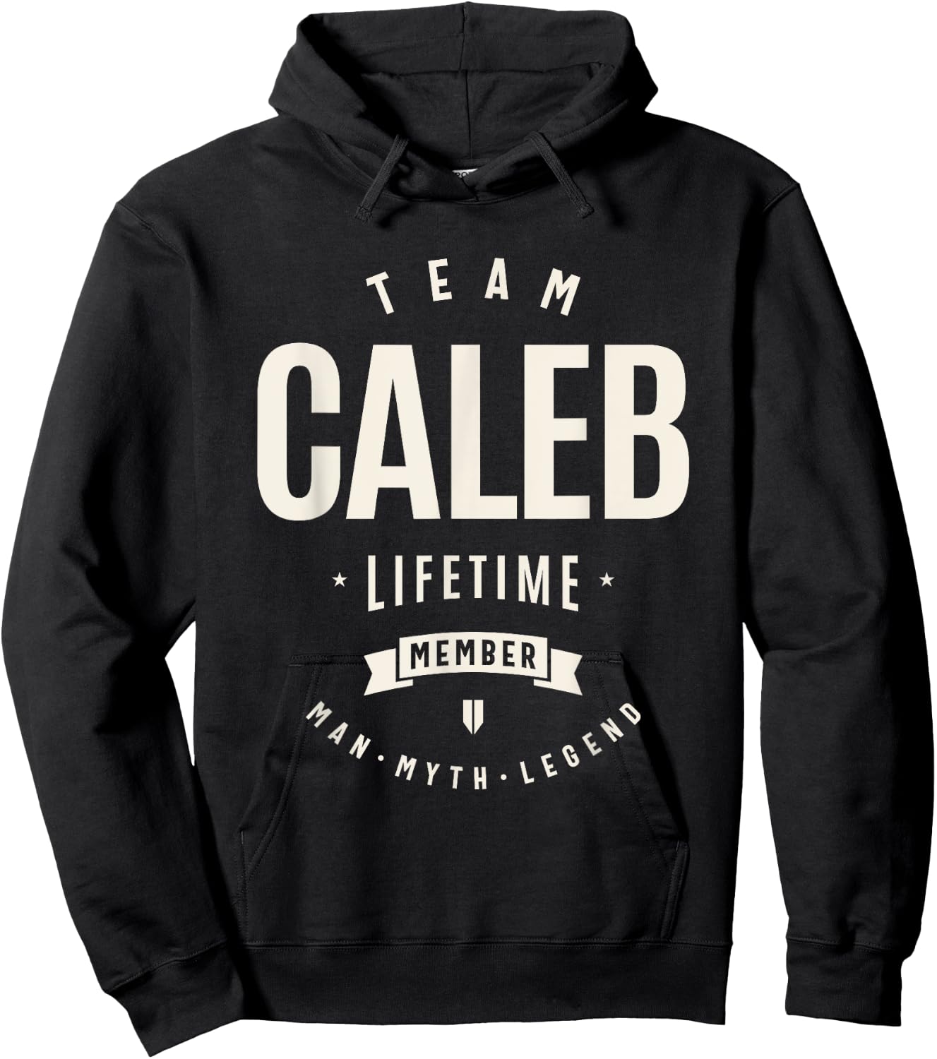Team Caleb Lifetime Member Funny Name Caleb Hoodie - Hoodie | Black