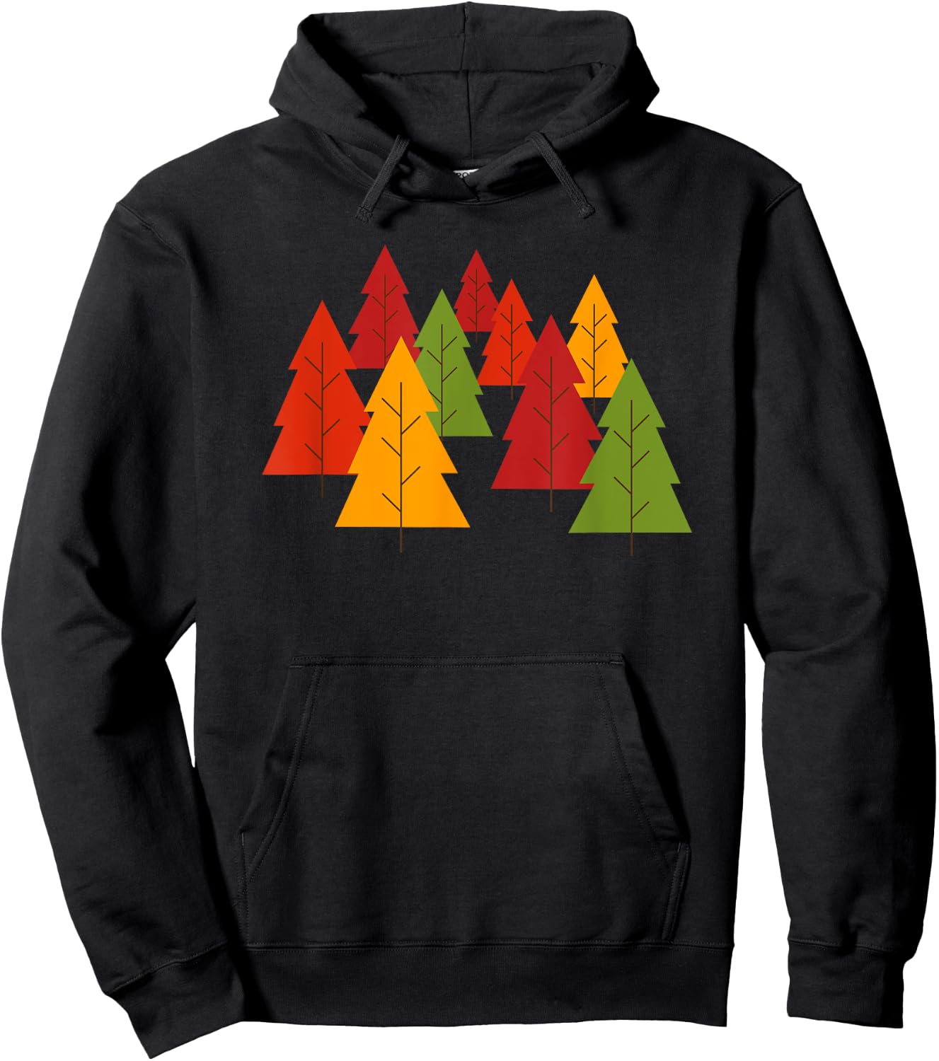 Fall Color Changing Leaves Cute Autumn Trees Hoodie - Hoodie | Black
