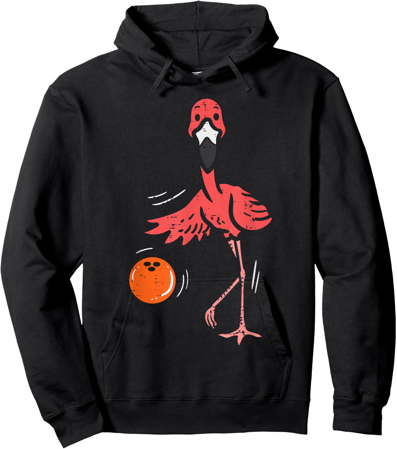 Bowling Flamingo Bowling Player Boys Girls Kid Toddler Youth Hoodie - Hoodie | Black