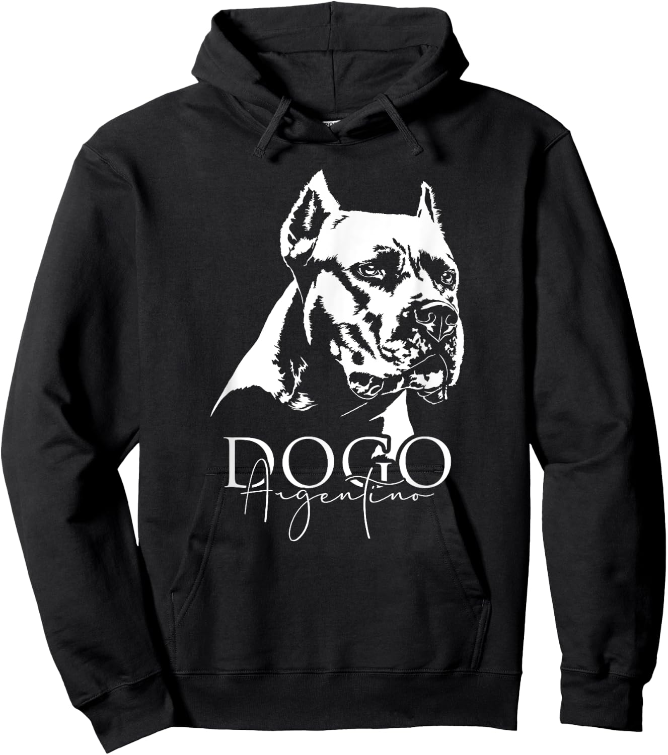 Funny Proud Dogo Argentino dog portrait gift present dog Hoodie - Hoodie | Black