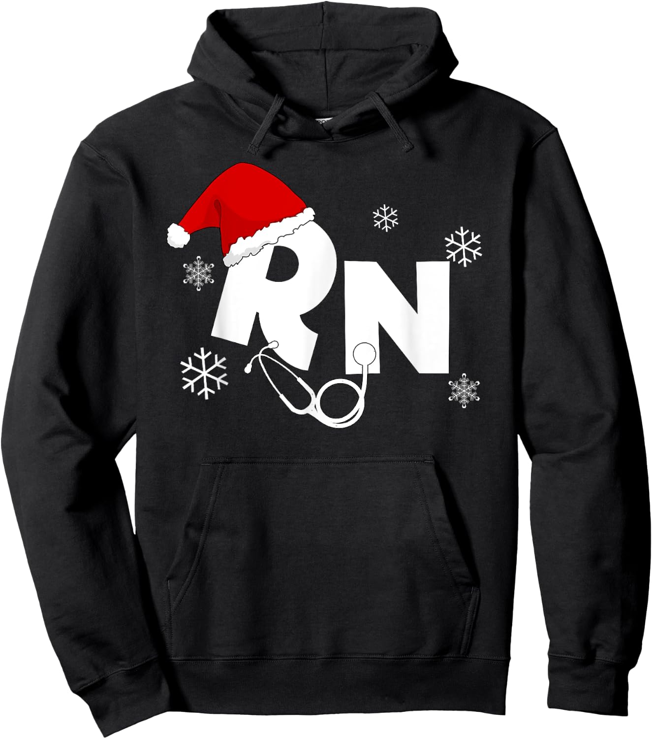 Registered Nurse Santa RN Christmas gifts for nurses Hoodie - Hoodie | Black