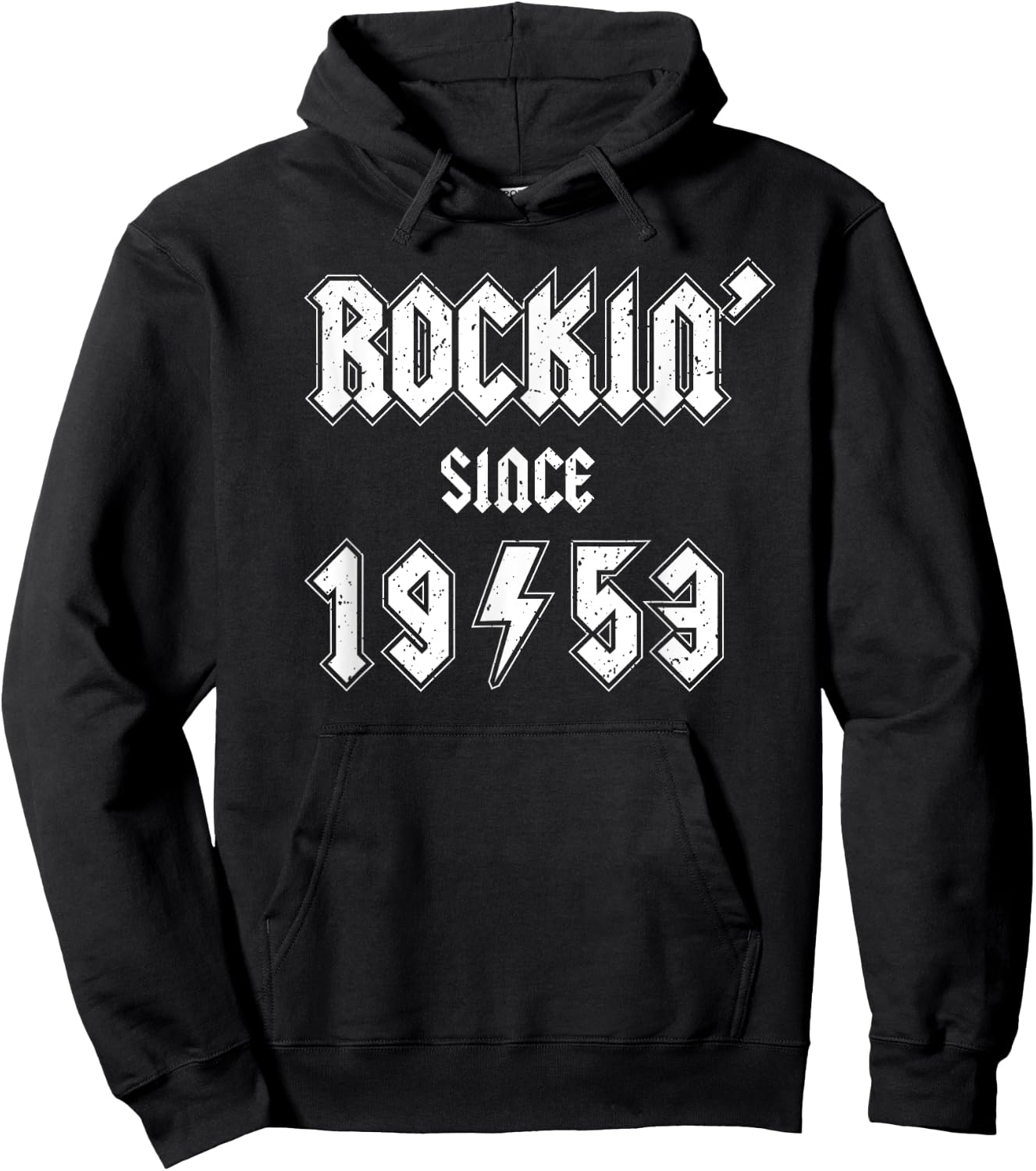 Rockin' Since 1953, Gen X Boomer Rocker Celebrate Birth Year Hoodie - Hoodie | Black