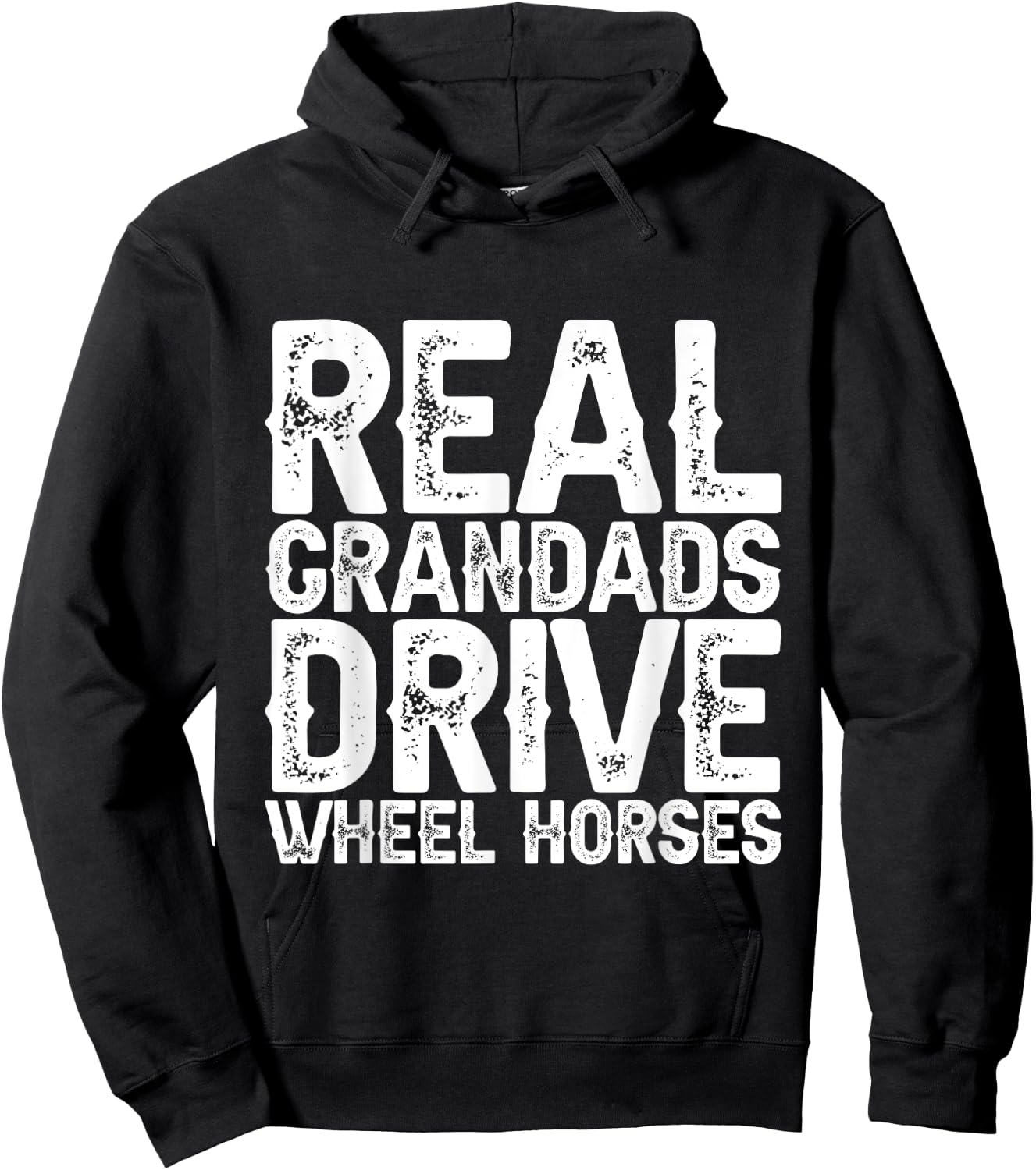 Real Grandads Drive Wheel Horses Hoodie - Hoodie | Black