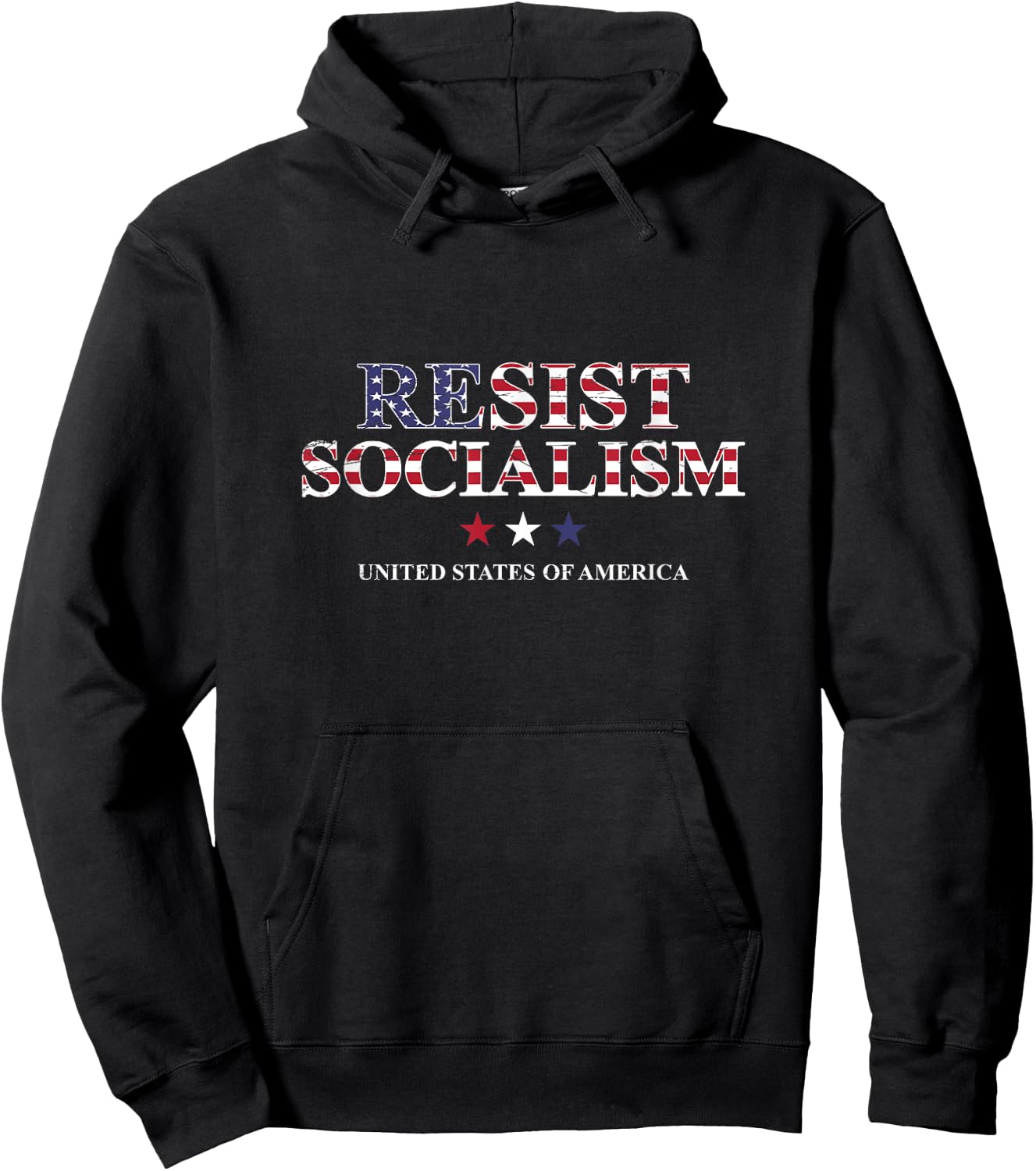 Resist Socialism United States Of America Anti Socialism Hoodie - Hoodie | Black