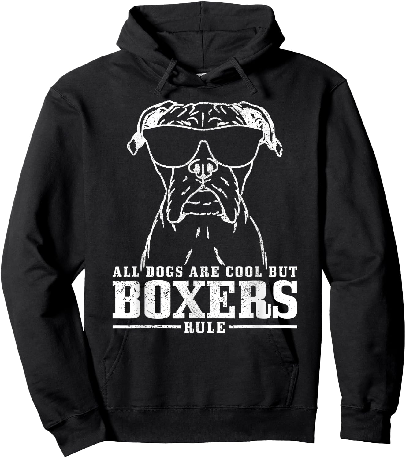 Boxer Saying Funny Dog Boxer Women Girls Kids Hoodie - Hoodie | Black